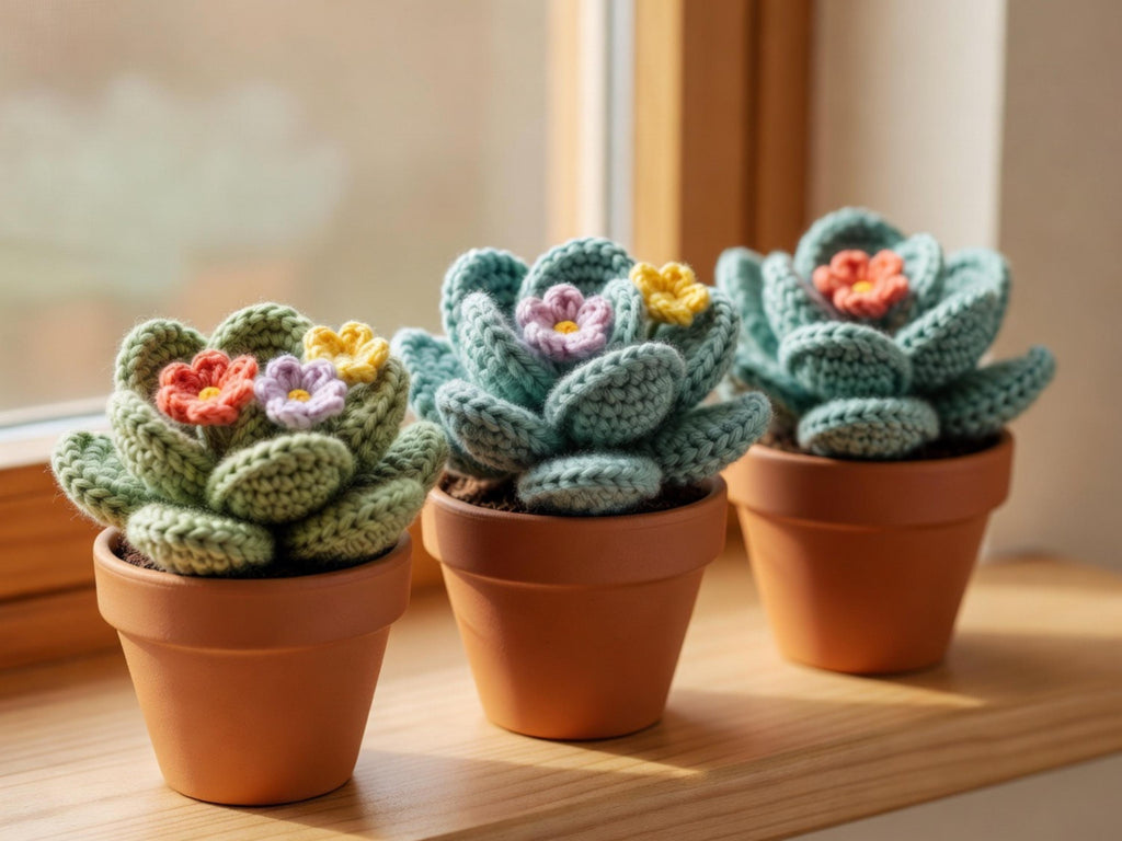 Crochet Succulent Pot Pattern | Beginner Amigurumi Tutorial (Digital Download)
