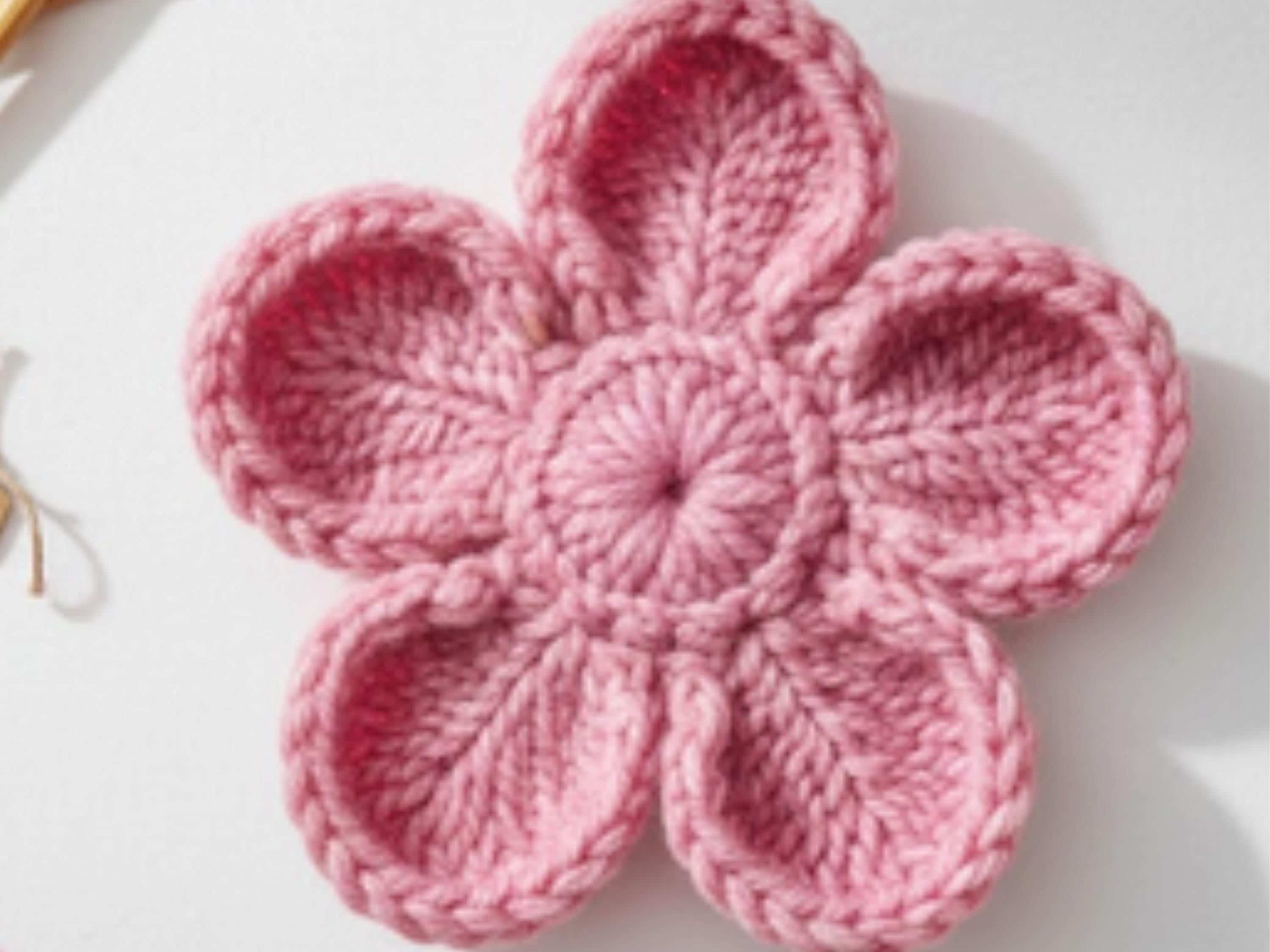 Easy Knitted Flower Pattern | Beginner Friendly (PDF Pattern)