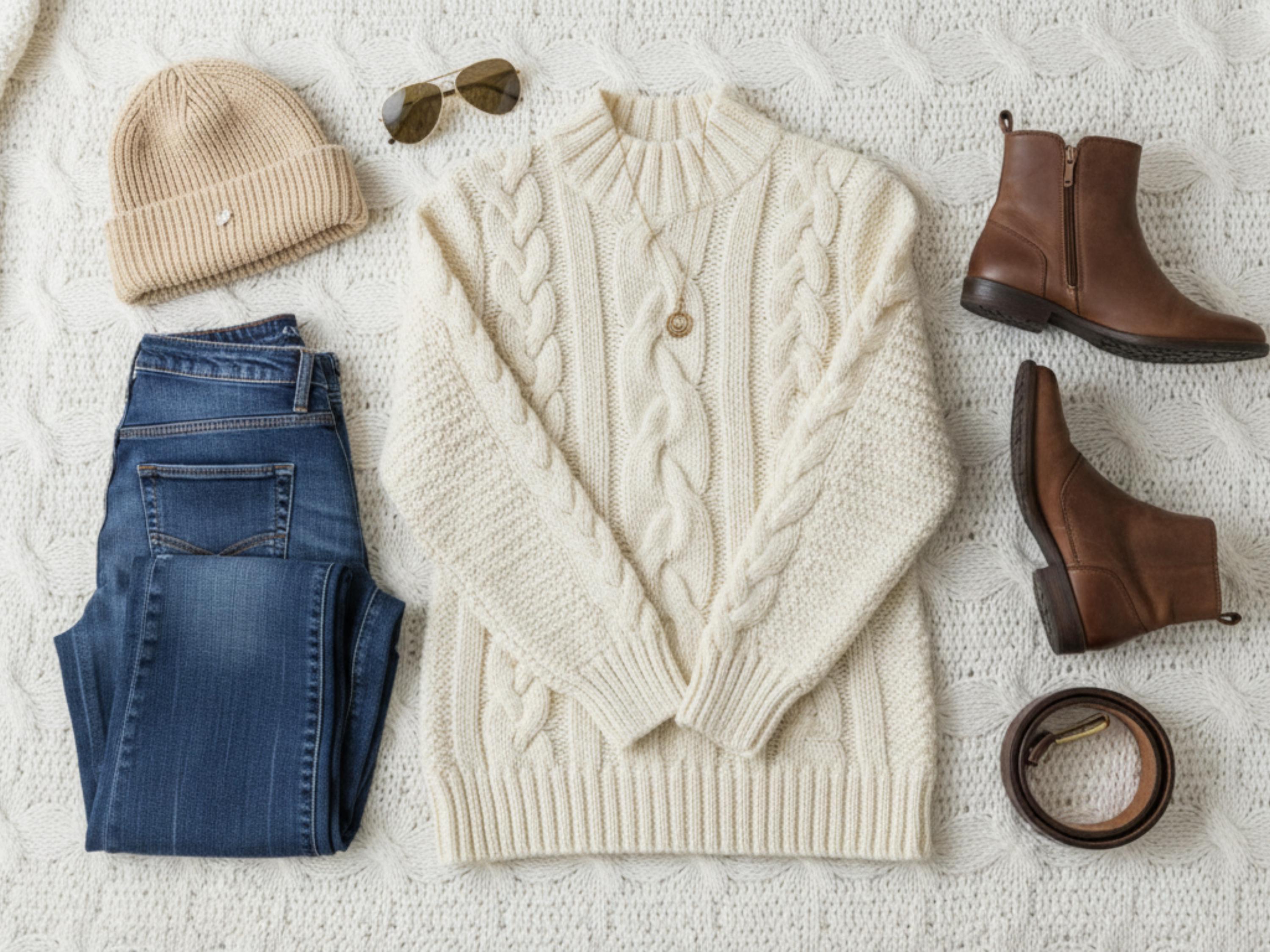 Bulky Cable Aran Sweater Knitting Pattern, Easy Knit, Women's Sizes (XXS-XL) (PDF Download)