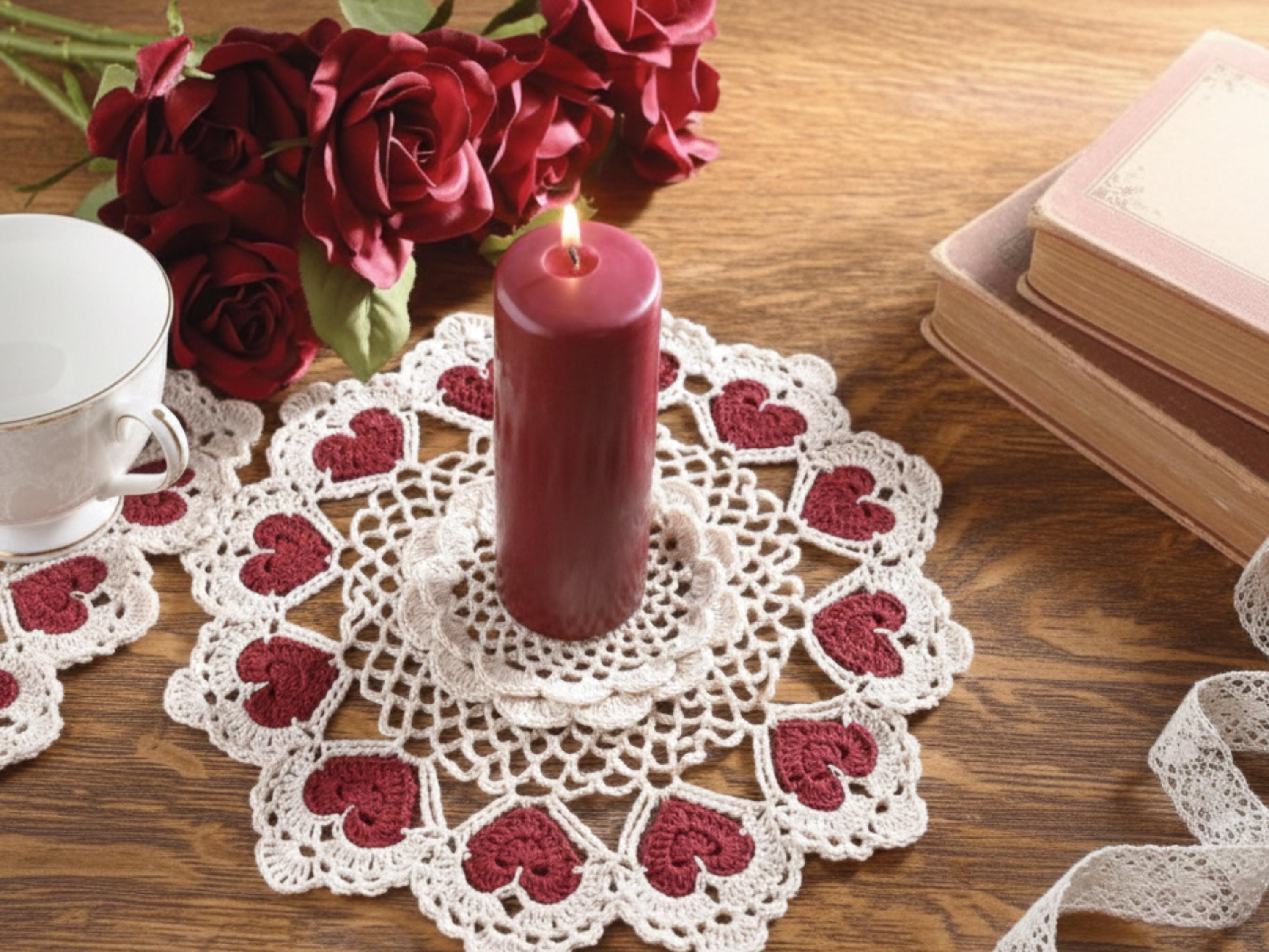 Vintage Heart Doily Crochet Pattern | Valentine's Lace (PDF)