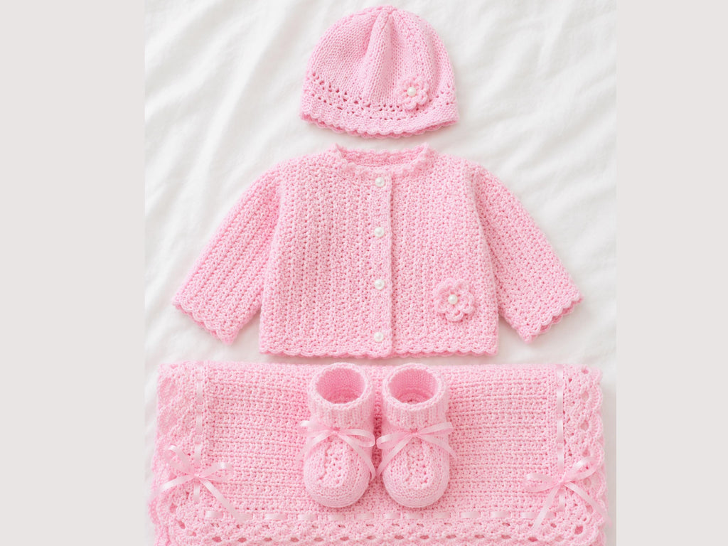 Baby Crochet Pattern Bundle – Blanket, Romper, Jacket, Hat (PDF Download)