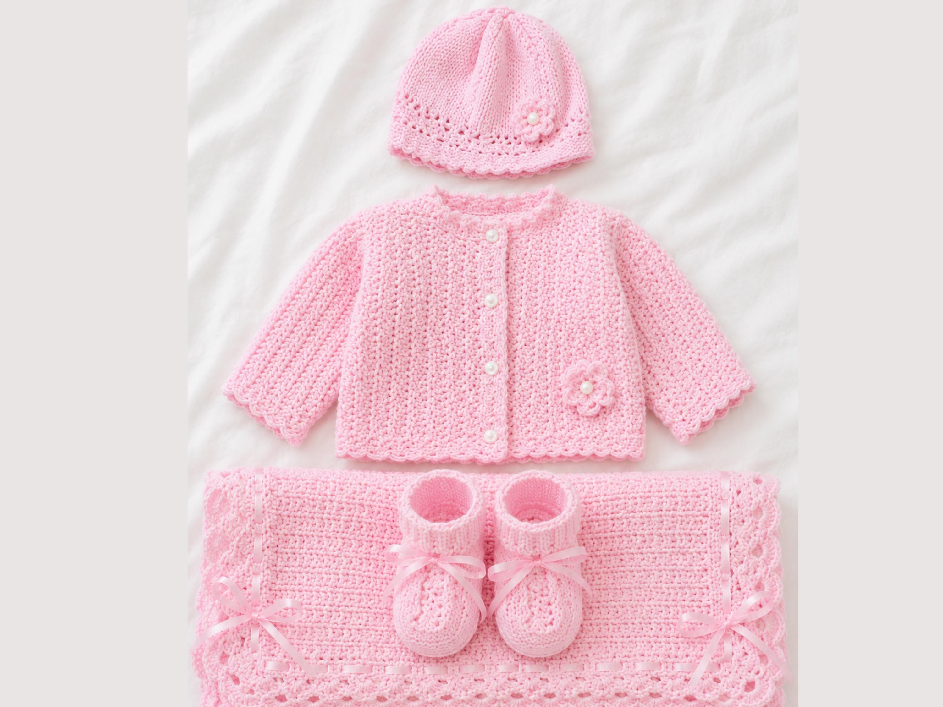Baby Crochet Pattern Bundle – Blanket, Romper, Jacket, Hat (PDF Download)