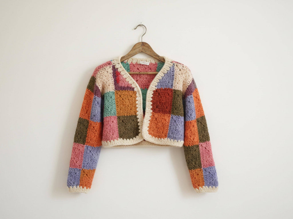 Womens crochet jacket modern pattern Crochet pattern Women’s  Granny Square Crochet Jacket (PDF Download)