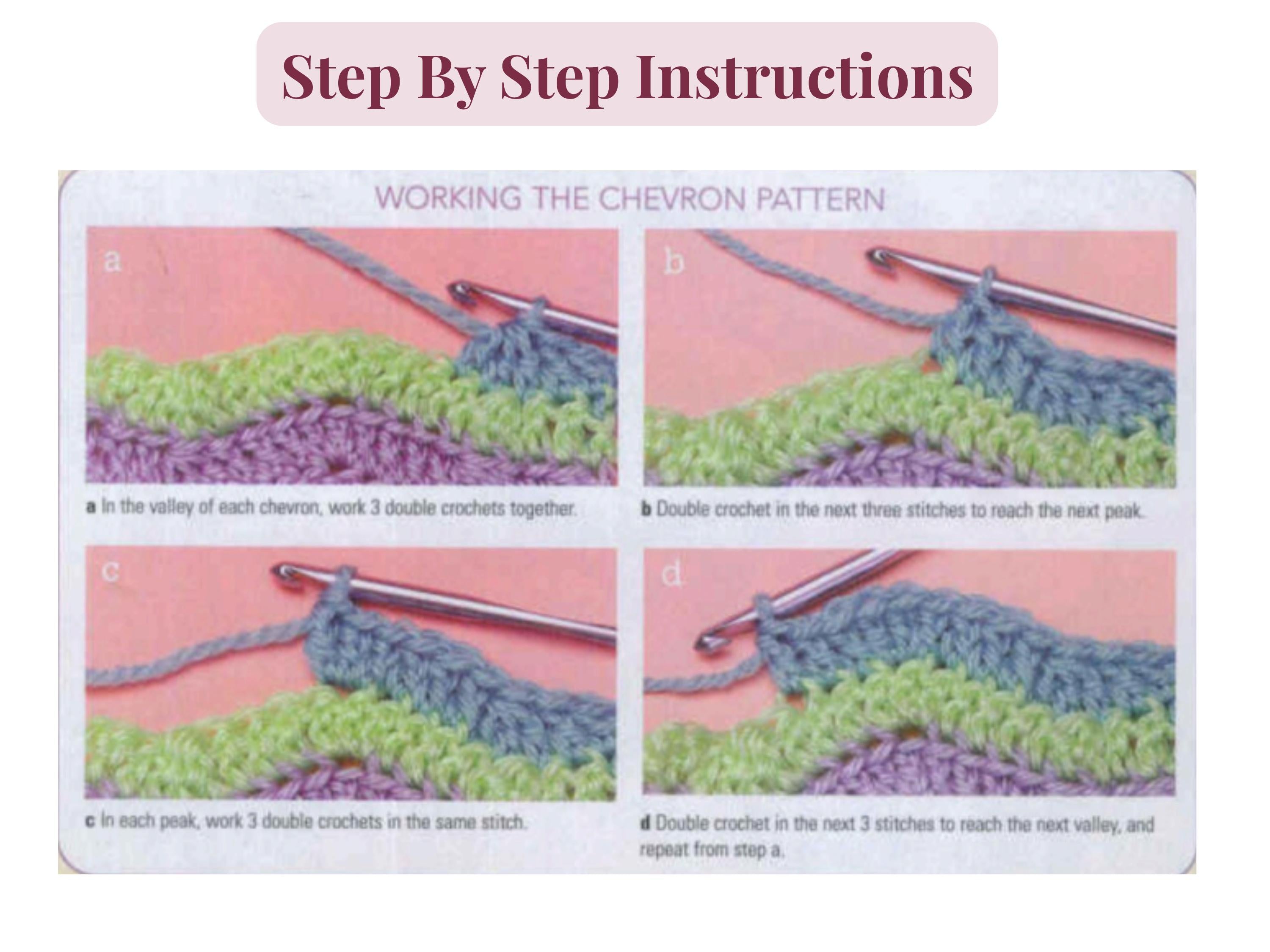 Vintage Style Crochet Baby Blanket Pattern PDF – Easy Ripple Afghan (Digital Download)