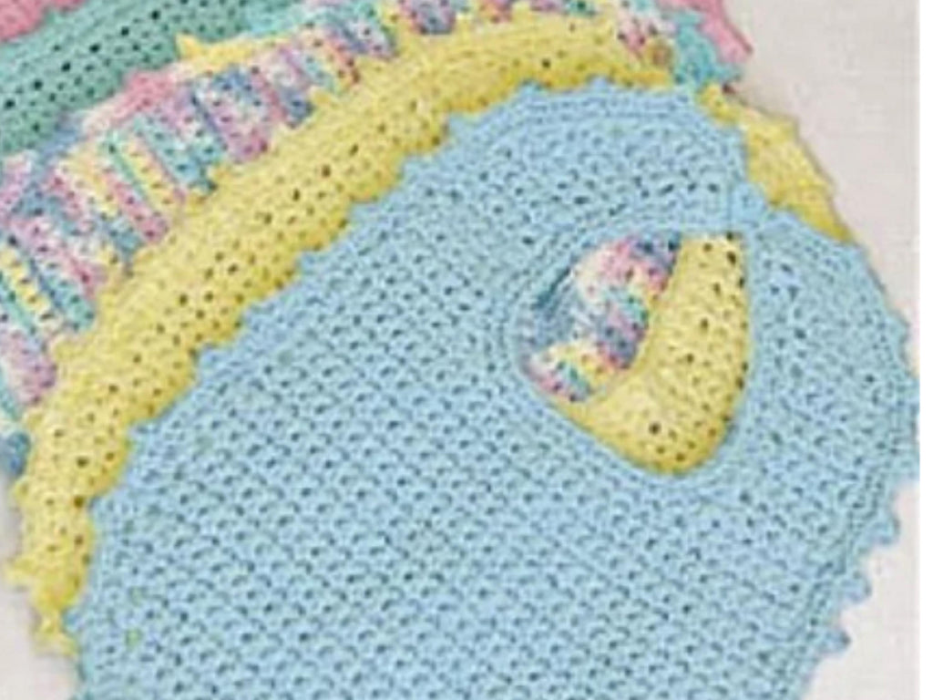 Easy Beginner Baby Crochet Bib and booties pattern- PDF -Instant download-English