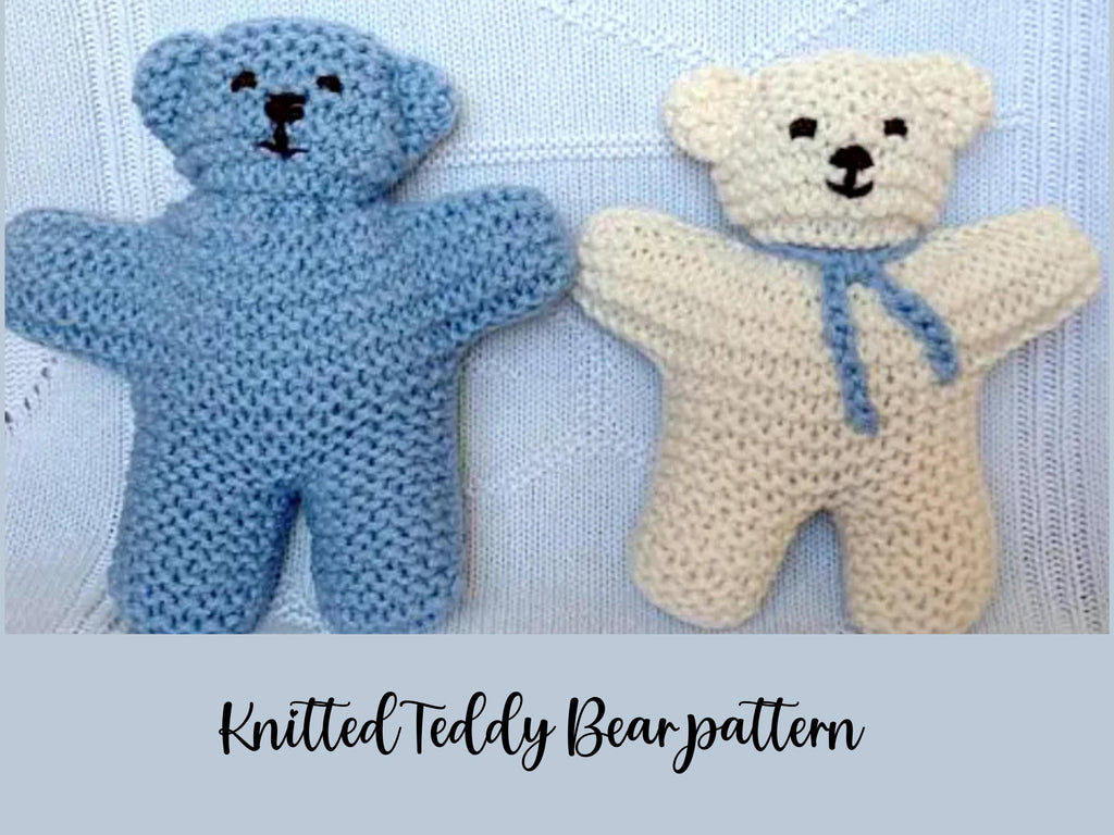 Tiny Teddy Bear Knitting Pattern: Easy Garter Stitch Toy (PDF Download)