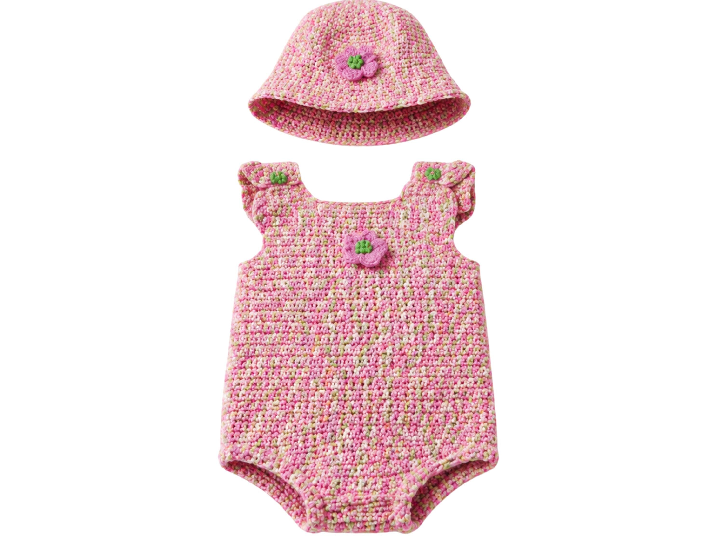 Baby Crochet Romper & Hat Pattern – Easy Outfit for 3–6 Months (PDF Download)
