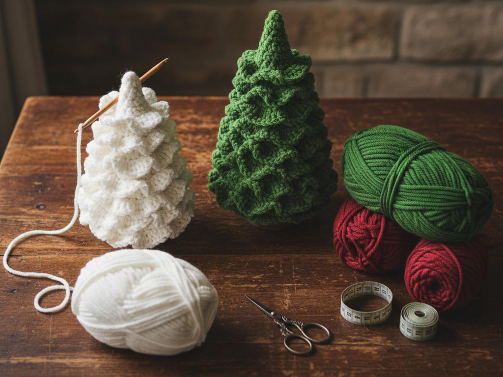 Ruffled Christmas Tree Crochet Pattern | Layered Holiday Decoration (PDF Download)