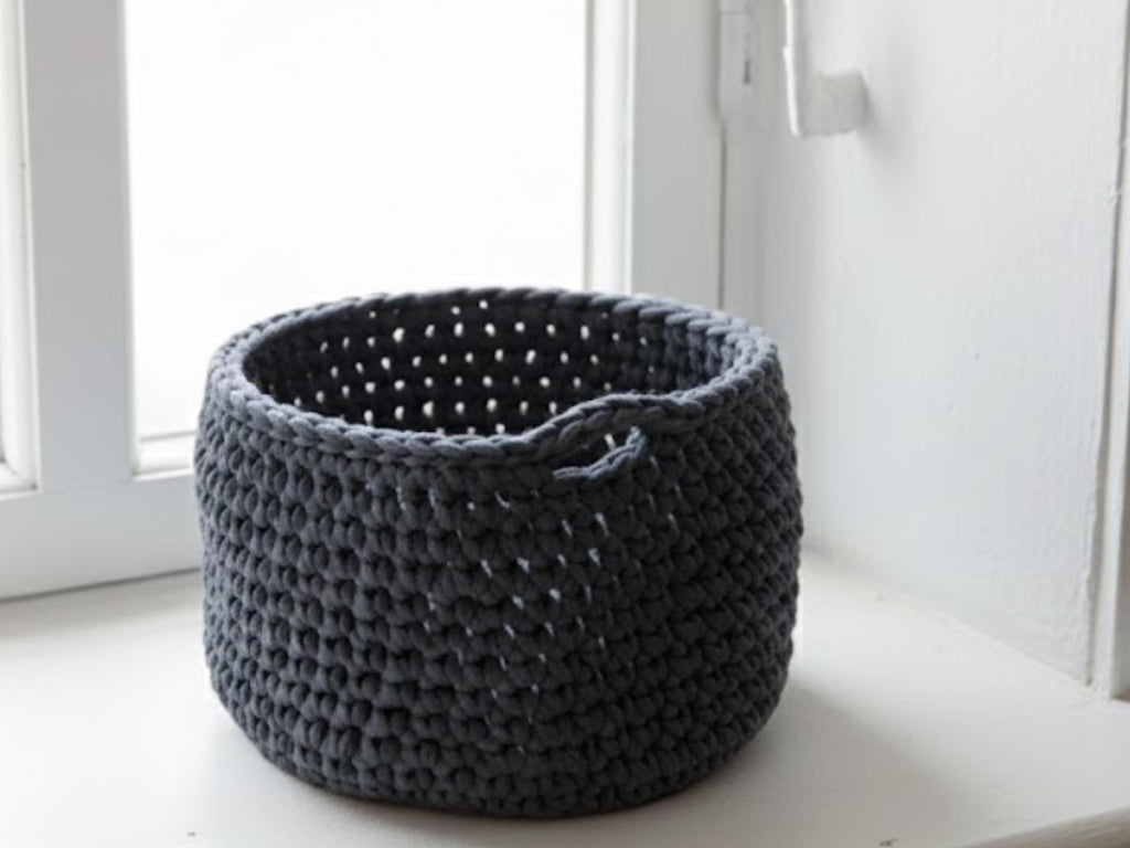 Easy Crochet Basket Pattern  Beginner DIY Home Decor (PDF Download)