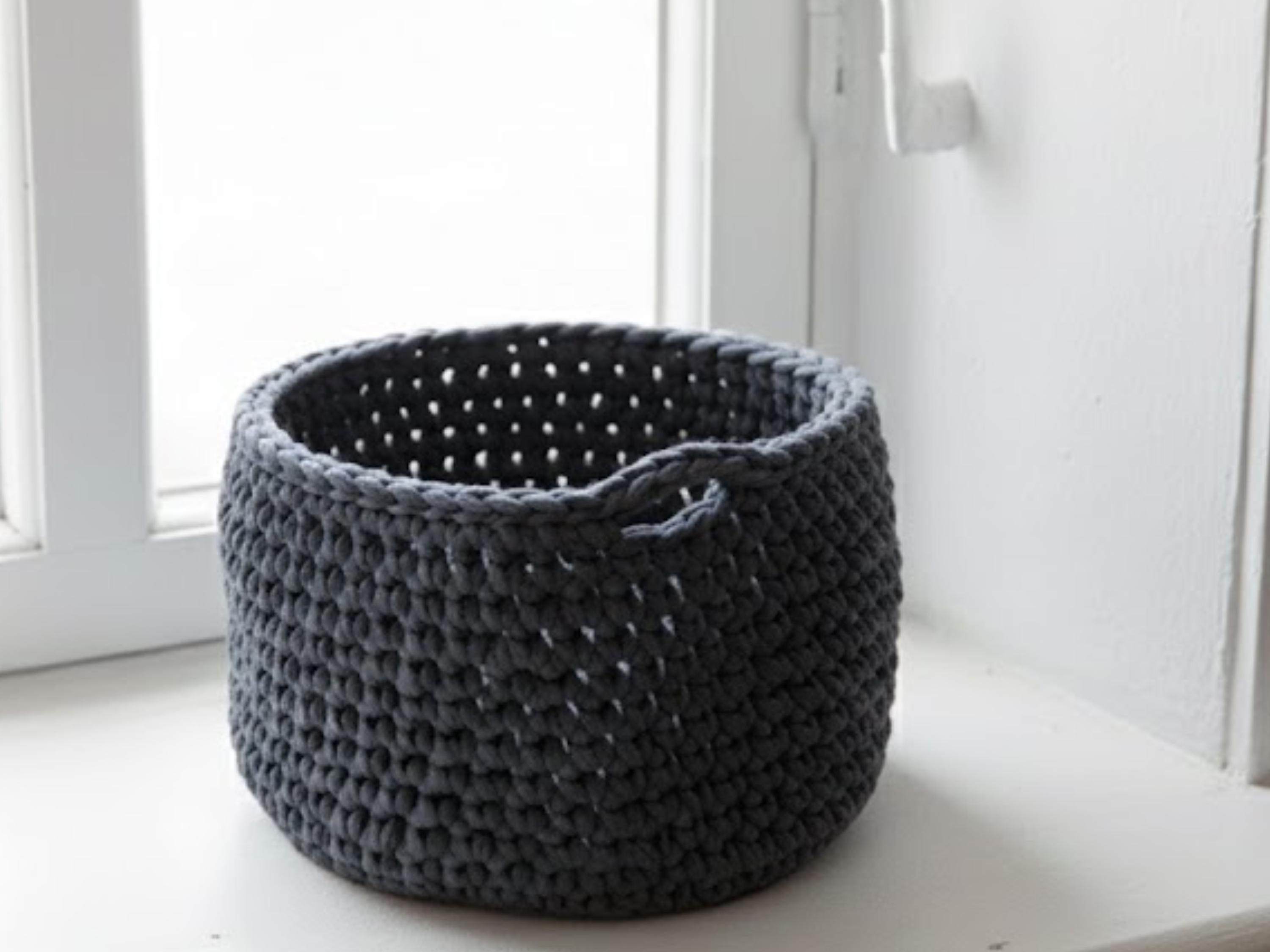 Easy Crochet Basket Pattern  Beginner DIY Home Decor (PDF Download)