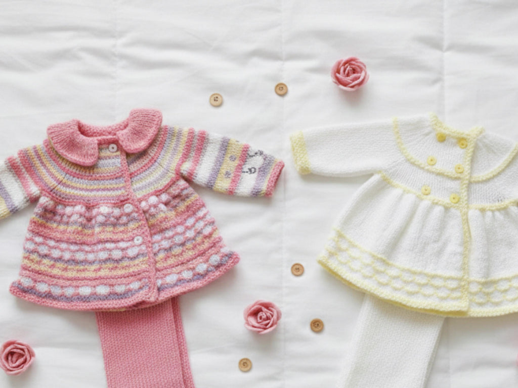 Baby Knitting Pattern Set: Jacket, Hat, Blanket (PDF Download)