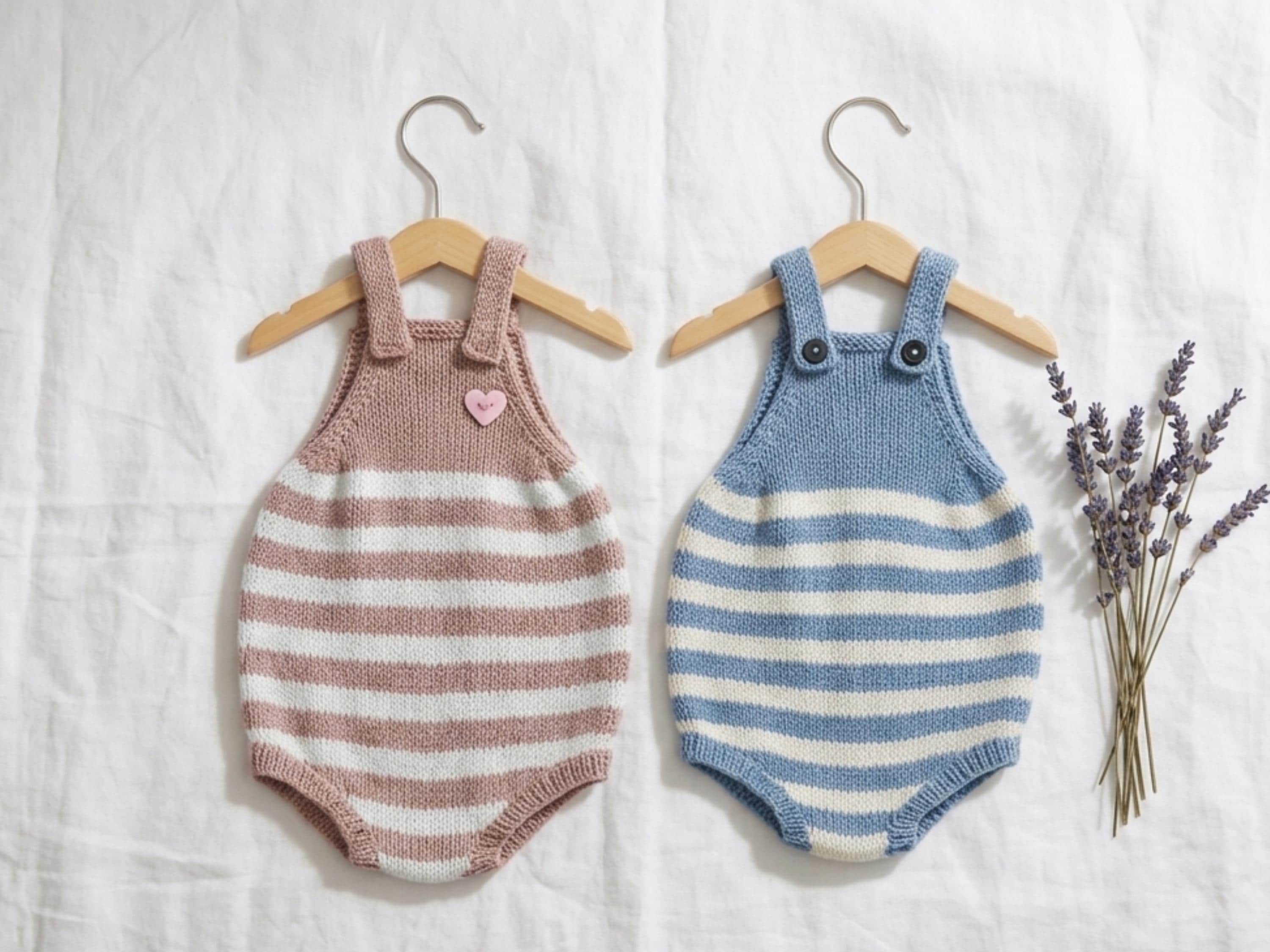 Baby Romper Knitting Pattern PDF - Lacey Romper Beginners - Instant Download - Vintage Style - English Language-baby boy baby girl romper