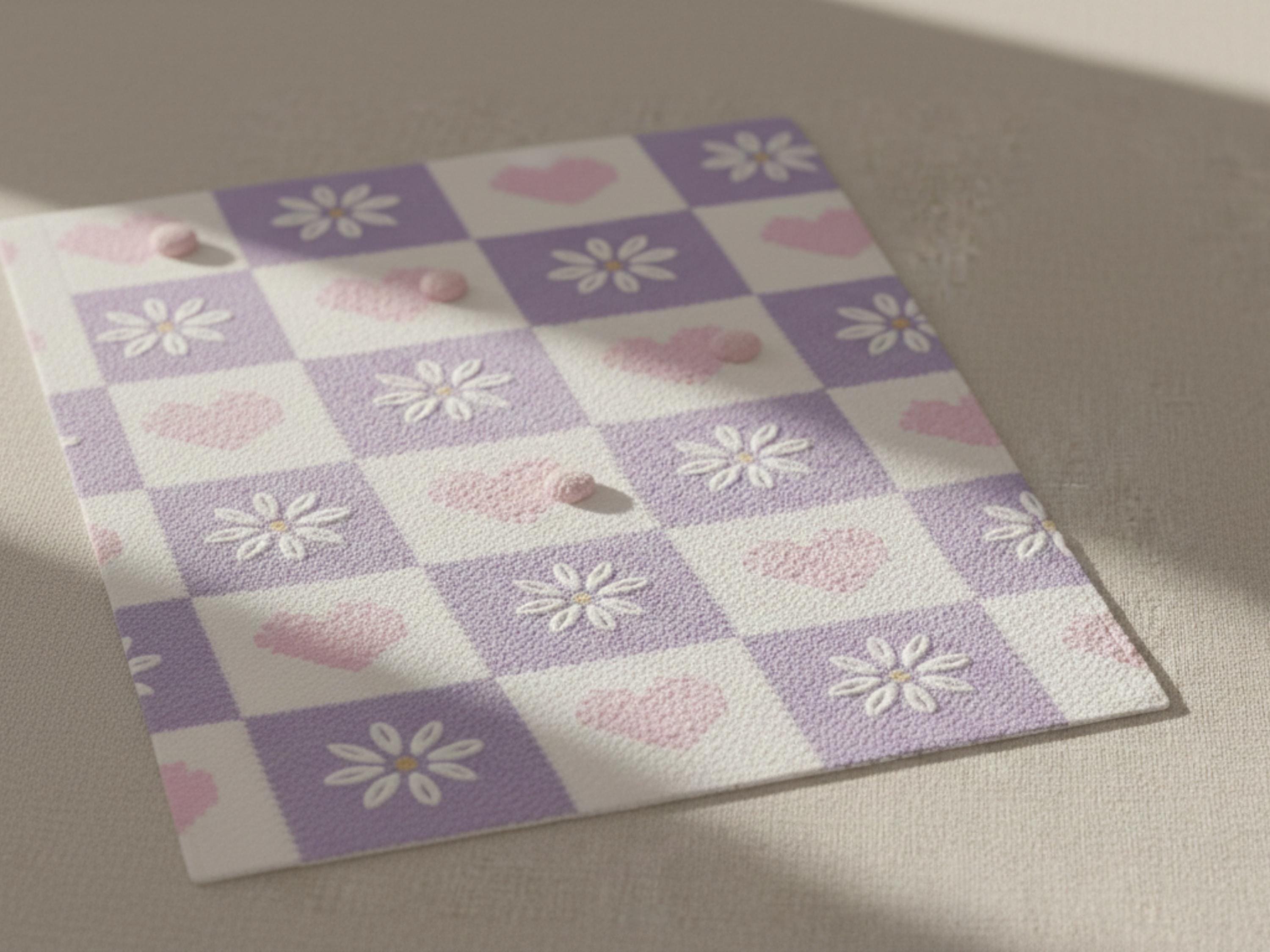 Handmade Daisy Hearts Baby Blanket – Soft Floral Nursery Throw (PDF Pattern)