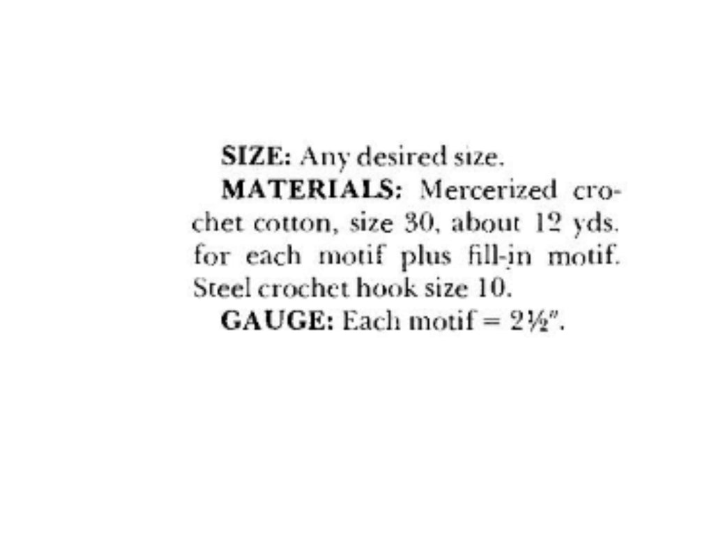 Vintage Crochet Pattern : Heirloom Daisy Lace Curtains (1970)