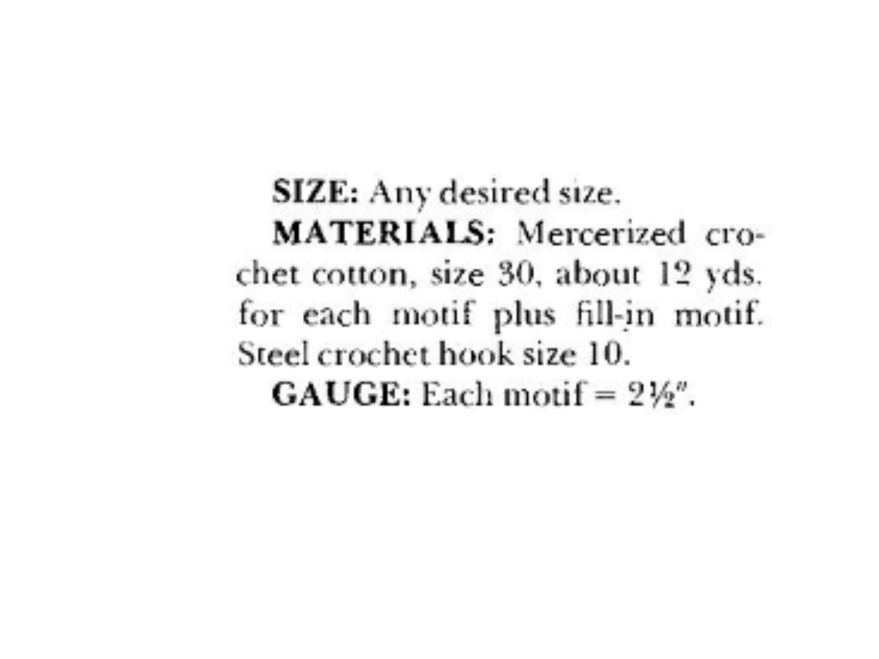Vintage Crochet Pattern : Heirloom Daisy Lace Curtains (1970)