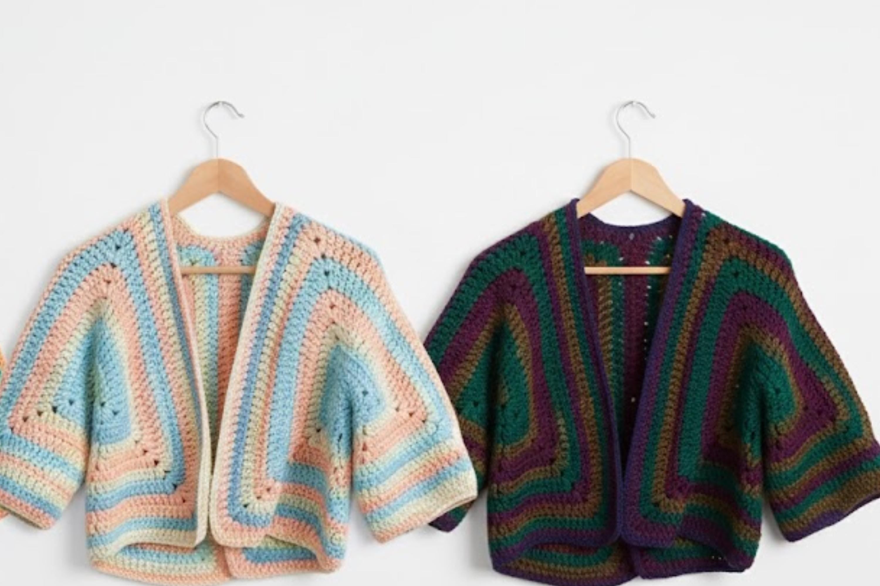 Womens Granny Hexagon Crochet Cardigan Pattern, Women's Classic Boho PDF (Instant Download)