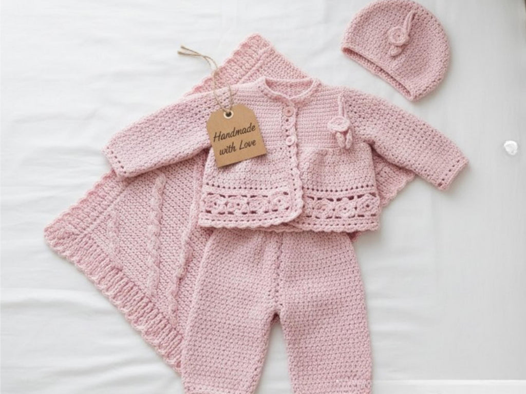 Baby Crochet Cardigan, Hat, Blanket Pattern (Birth-18 Months) DK 8ply PDF-Baby shower Gift,New Mom gift,Baby birthday gift DIY Handmade gift