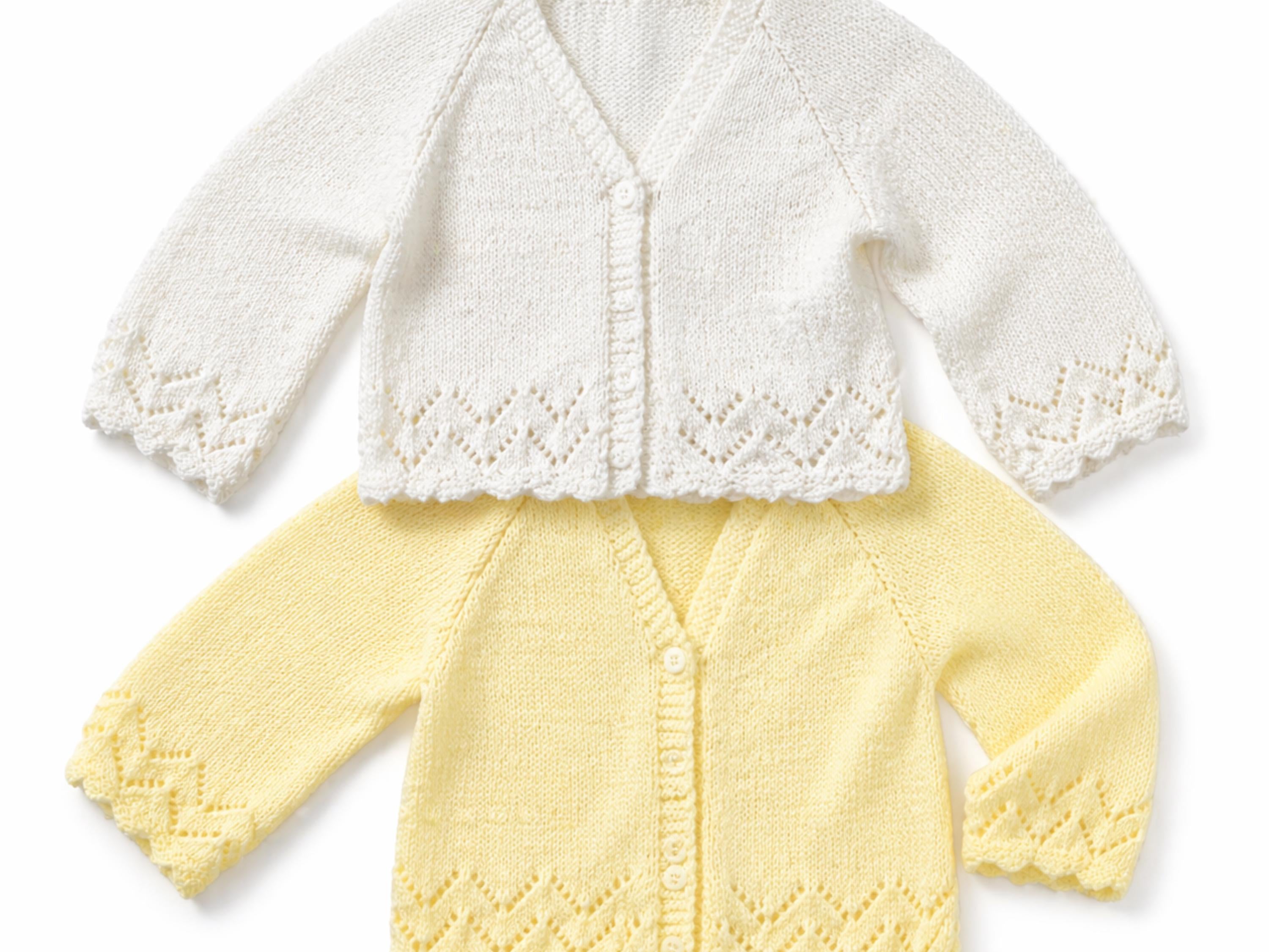 Baby Cardigan Knitting Pattern: DK Weight, 0-6 Years (PDF Download)