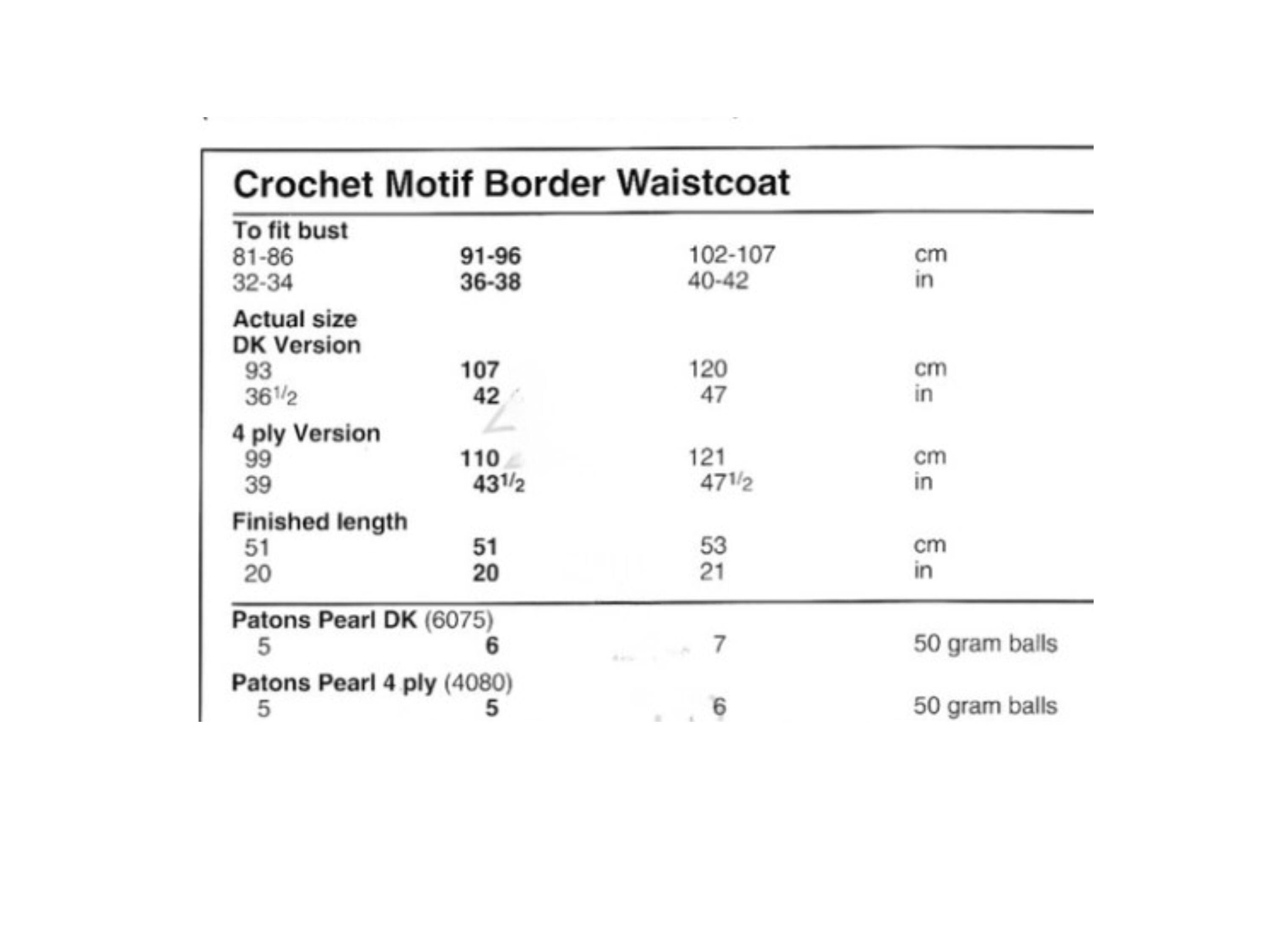 Womens Ladies Easy Crochet Waistcoat Vest lace Pattern PDF –  PDF Download