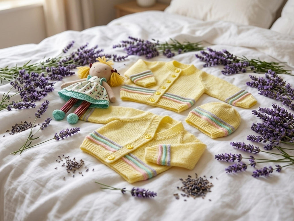 Baby Girl Knitting Patterns Cardigan and Hat Knitting Pattern – DK Wool (PDF Download)-Baby Boy Knitting Patterns Cardigan