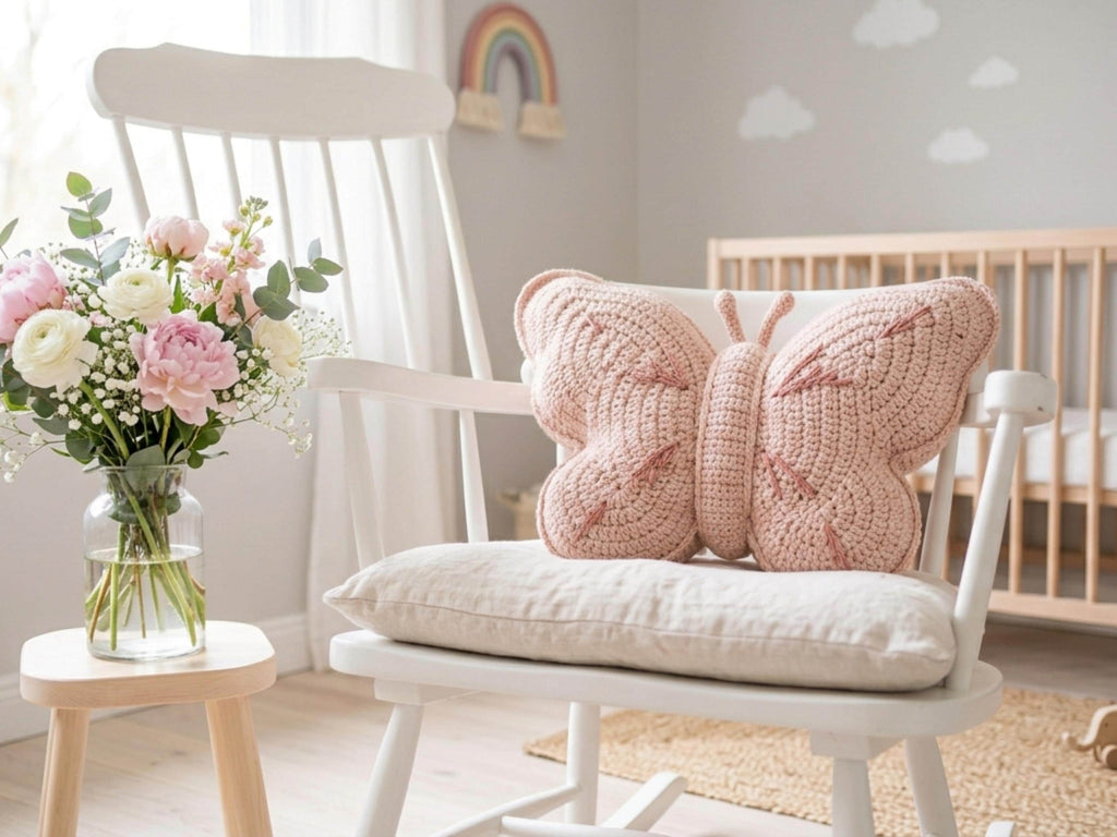 Crochet Butterfly Pillow Pattern: Plush Amigurumi Cushion (PDF Download)