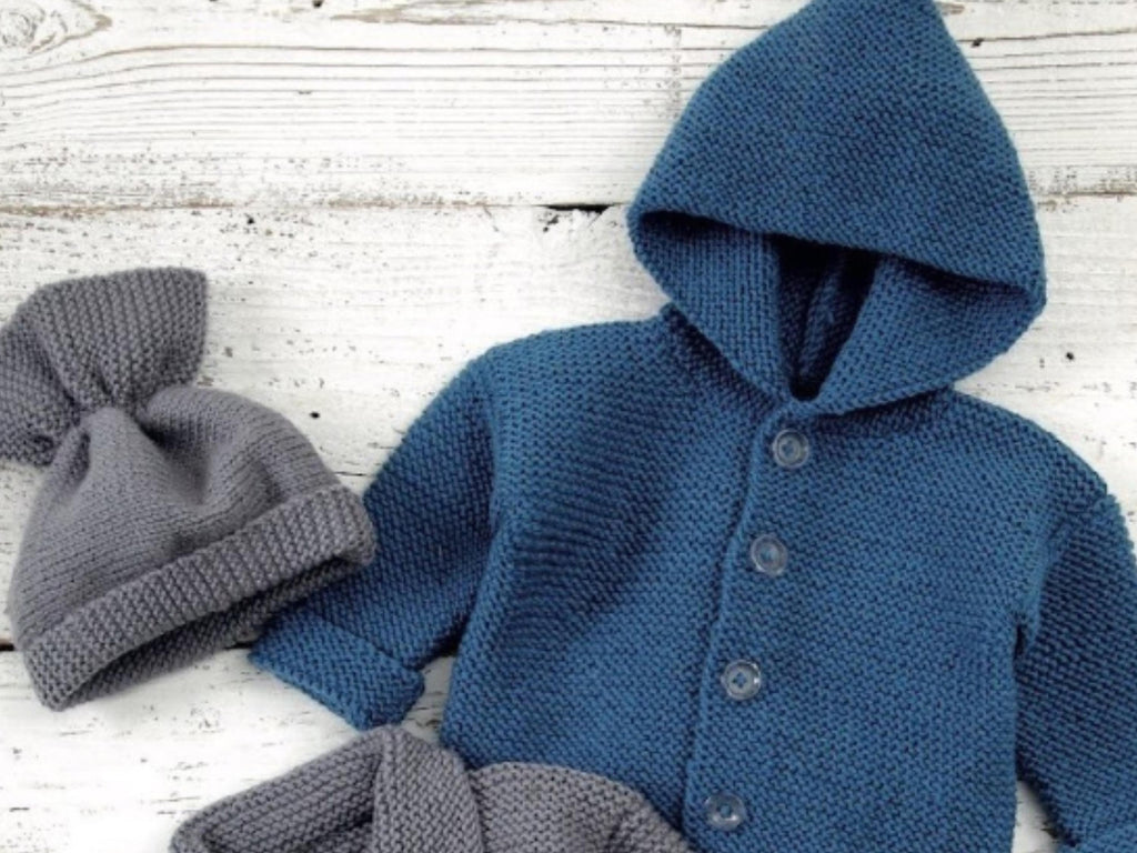 Boys knitting pattern Cardigan and Hat Knitting Pattern (PDF Download) DK Yarn