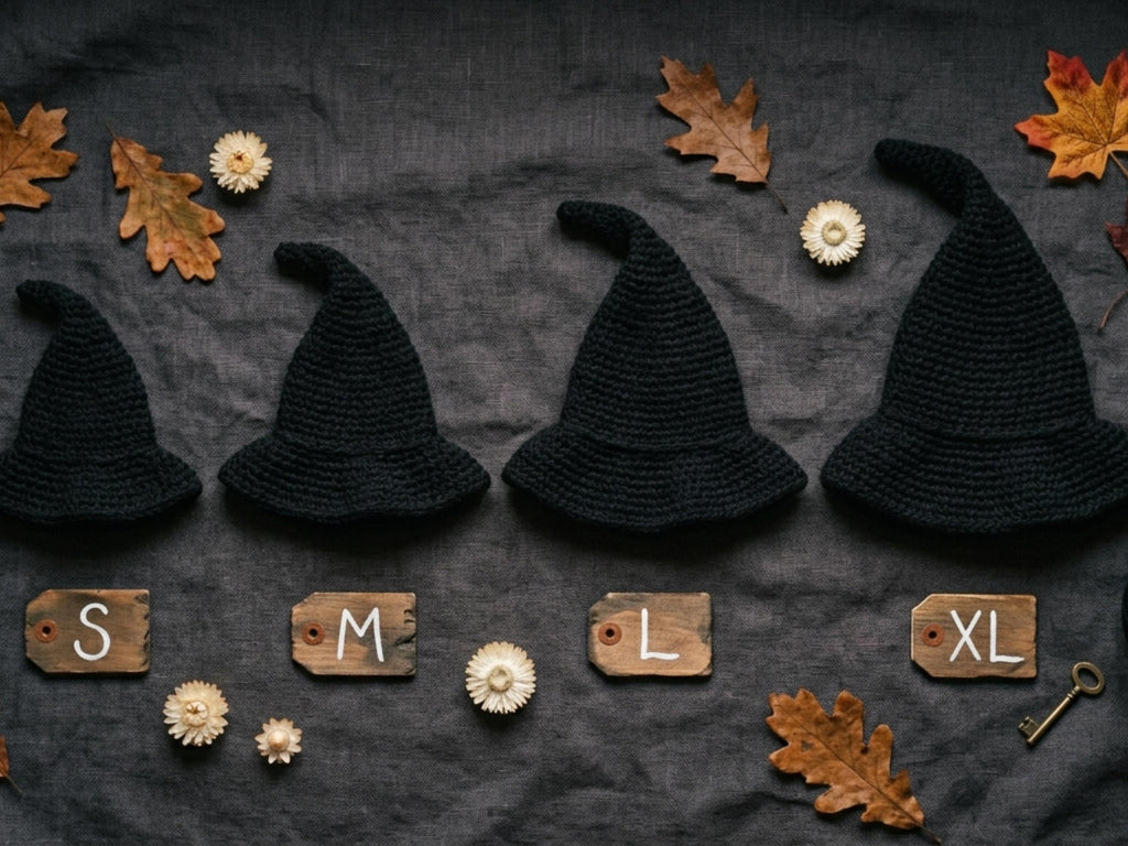 Crochet Witch Hat Pattern, Easy Pointy Hat, Spooky Halloween Costume (PDF Download)