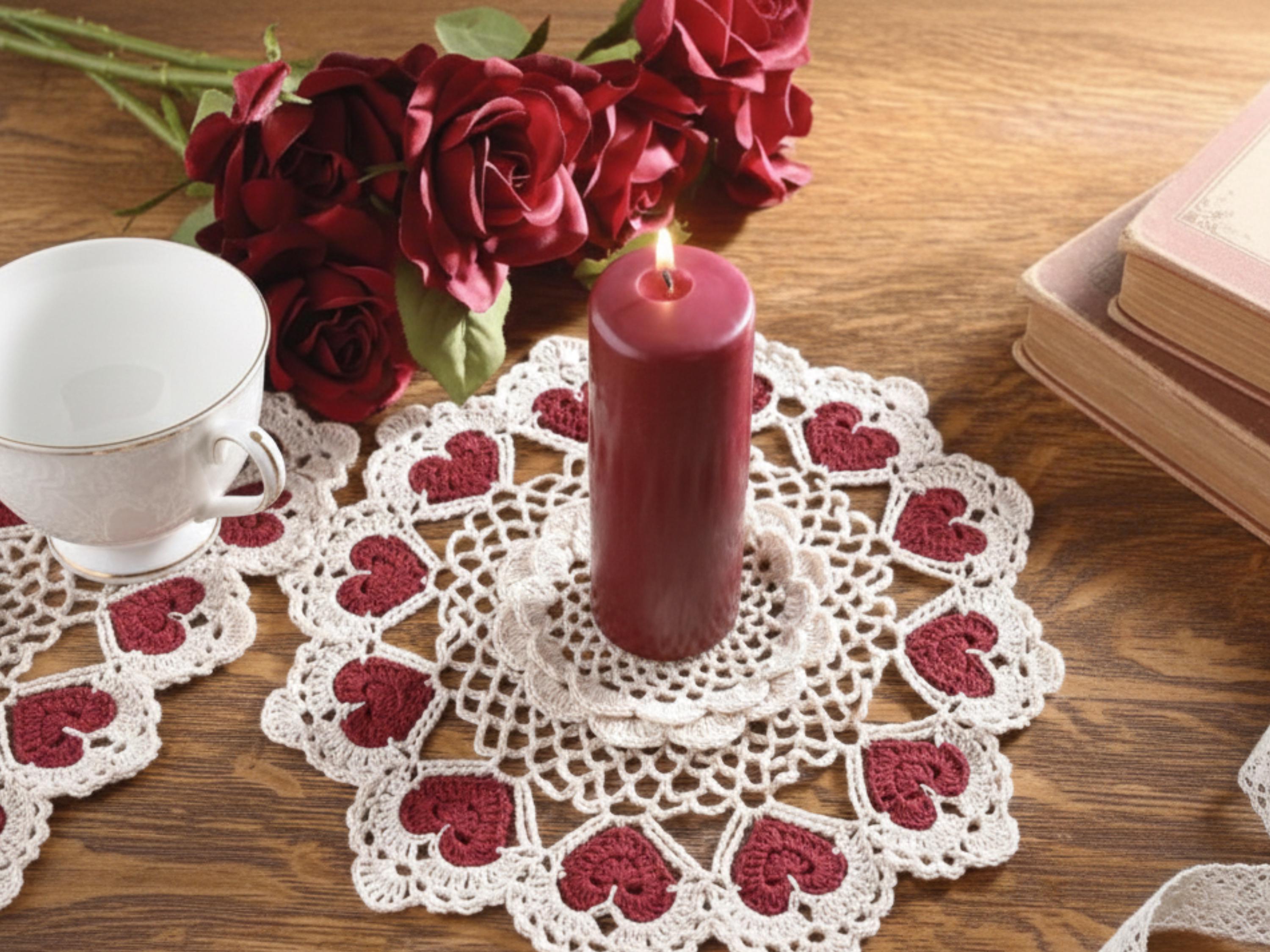Vintage Heart Doily Crochet Pattern | Valentine's Lace (PDF)