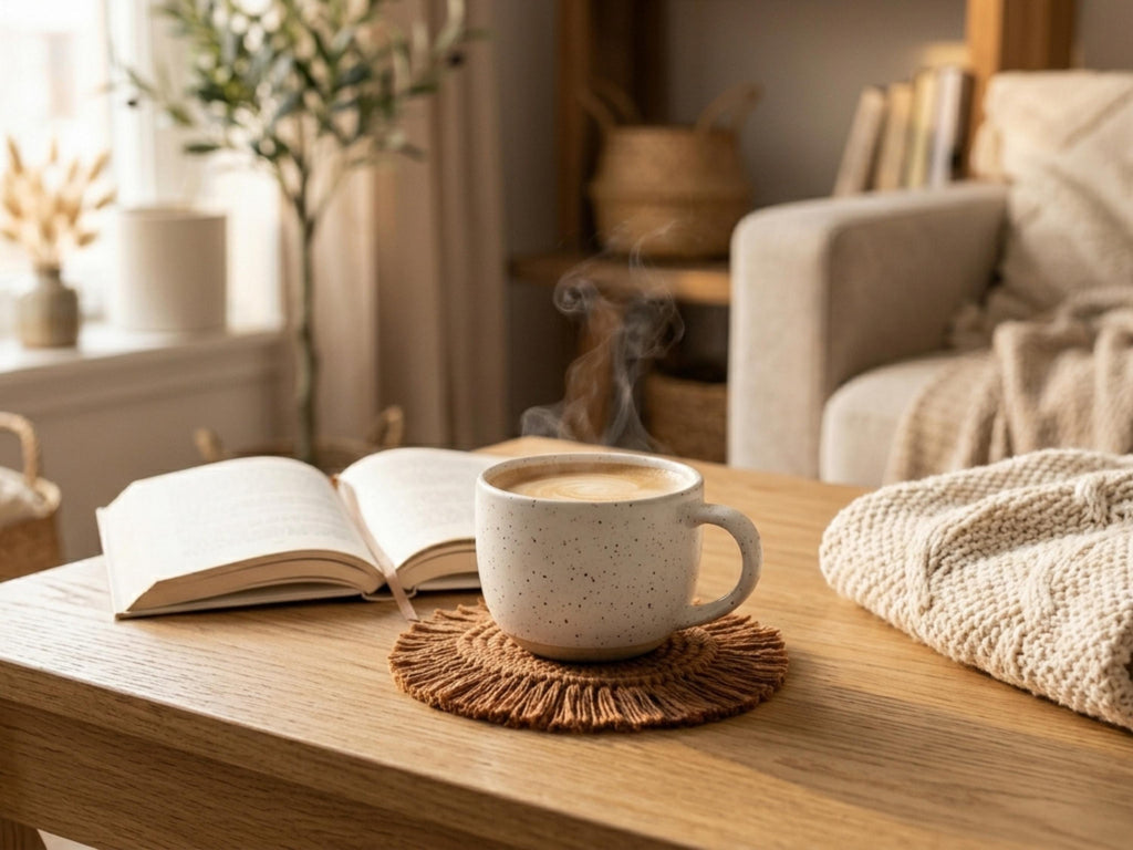 Crochet Coaster Pattern PDF, Boho Fringe Mug Rug, Macrame Style Home Decor DIY (Instant)