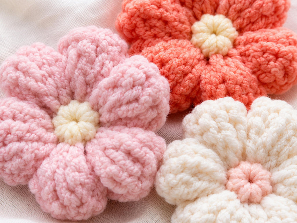 Crochet Flower Bouquet Pattern, Puff Blooms Amigurumi, Beginner Crochet Gift (Digital Download)