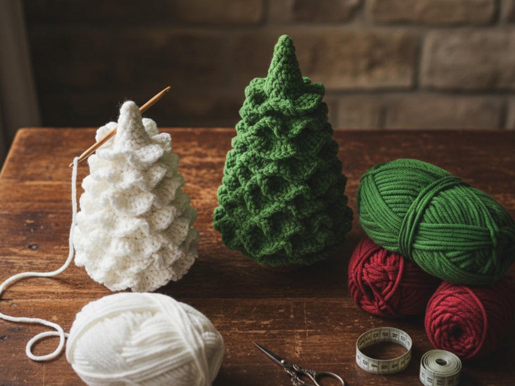 Ruffled Christmas Tree Crochet Pattern | Layered Holiday Decoration (PDF Download)