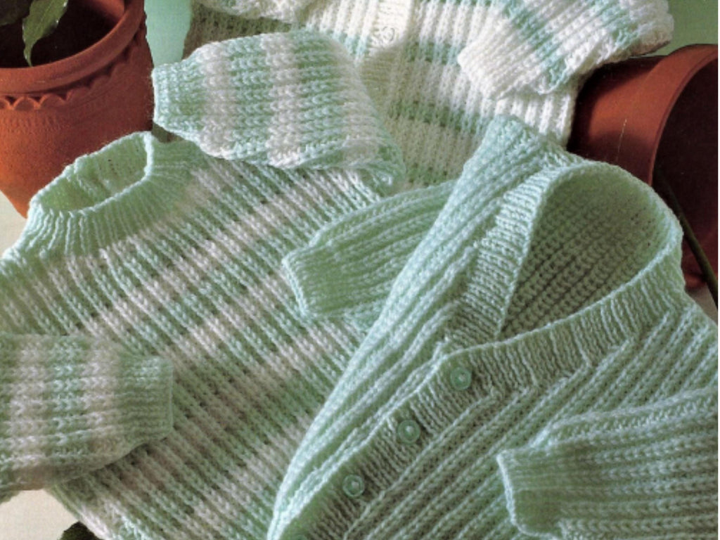 Easy Garter Stitch Baby Knitting Pattern Set-Jacket, Pants, Blanket, Hat & Booties DK / 8 Ply / Light Worsted Yarn Fits 13–20" (0–12 Months)