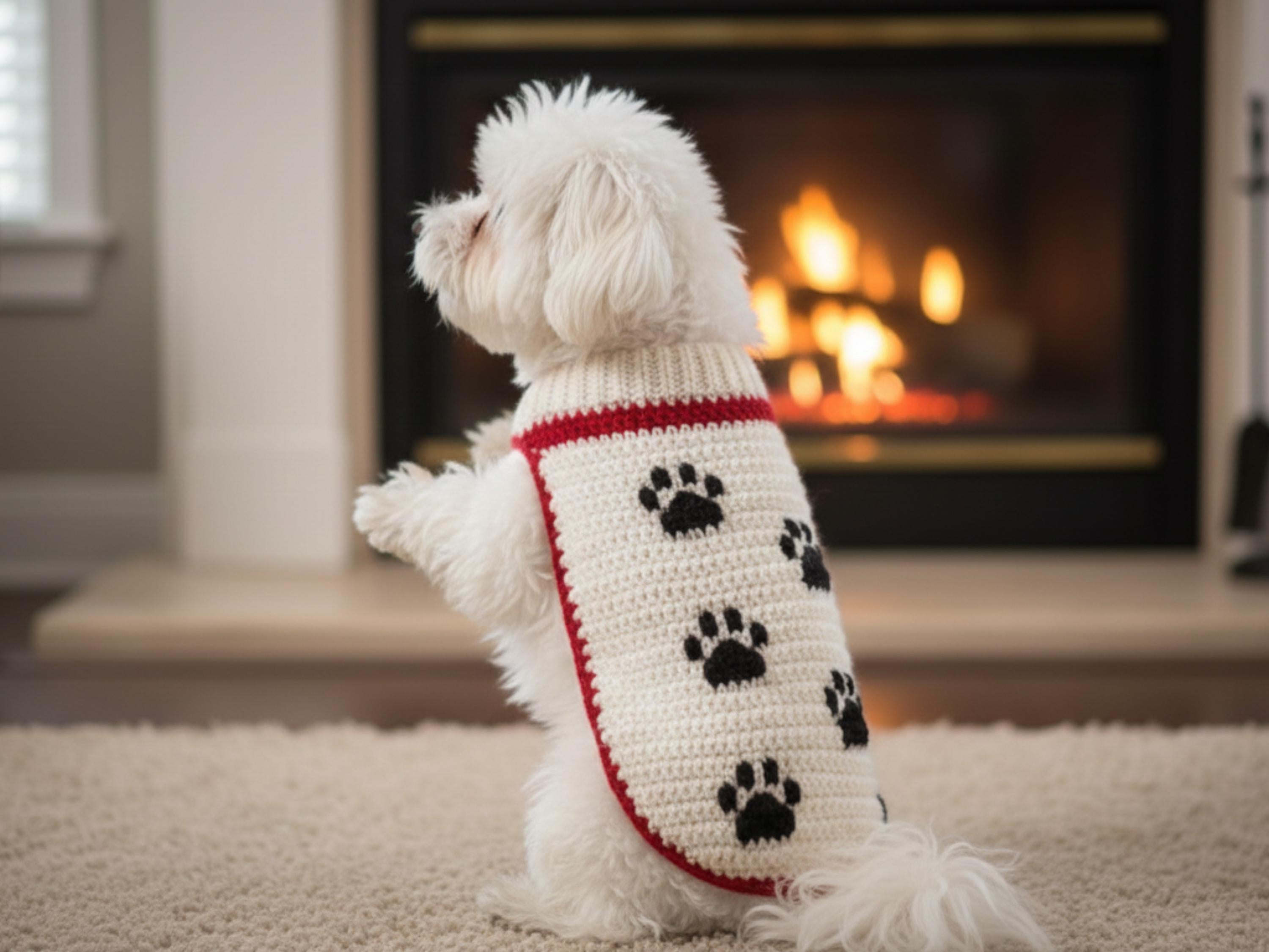 Dog Sweater Crochet Pattern – Easy Beginner Pet Jumper PDF (Instant Download)