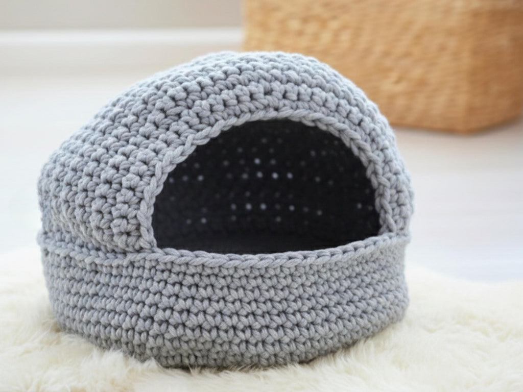 Crochet PATTERNS Cat Beds, Instructions for Making DIY Luxury Cat basket, Instant Digital Download