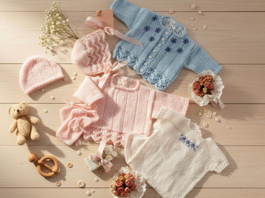 Premature Baby Knitting Pattern PDF, 3ply Preemie Set Cardigan Sweater Bonnet Mittens UK Terms