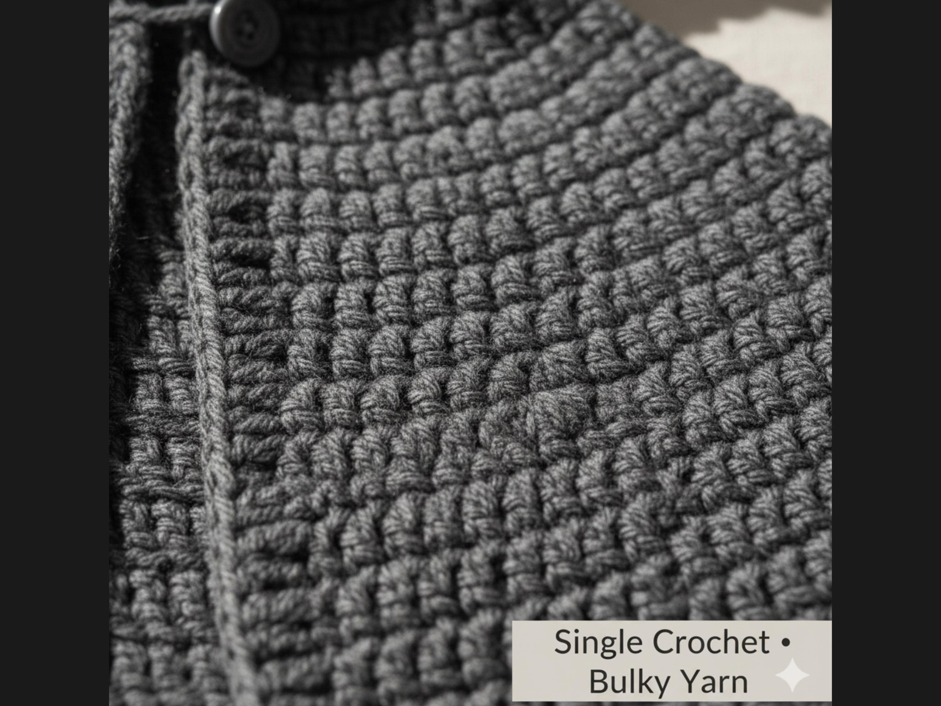 Vintage Bulky Crochet Cape Jacket Pattern – Hooded 1970s PDF Download
