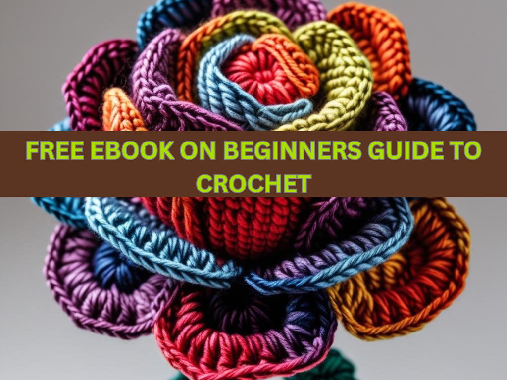 Crochet Rose Flower Pattern: Beginner English PDF with PLR Rights (Digital Download)