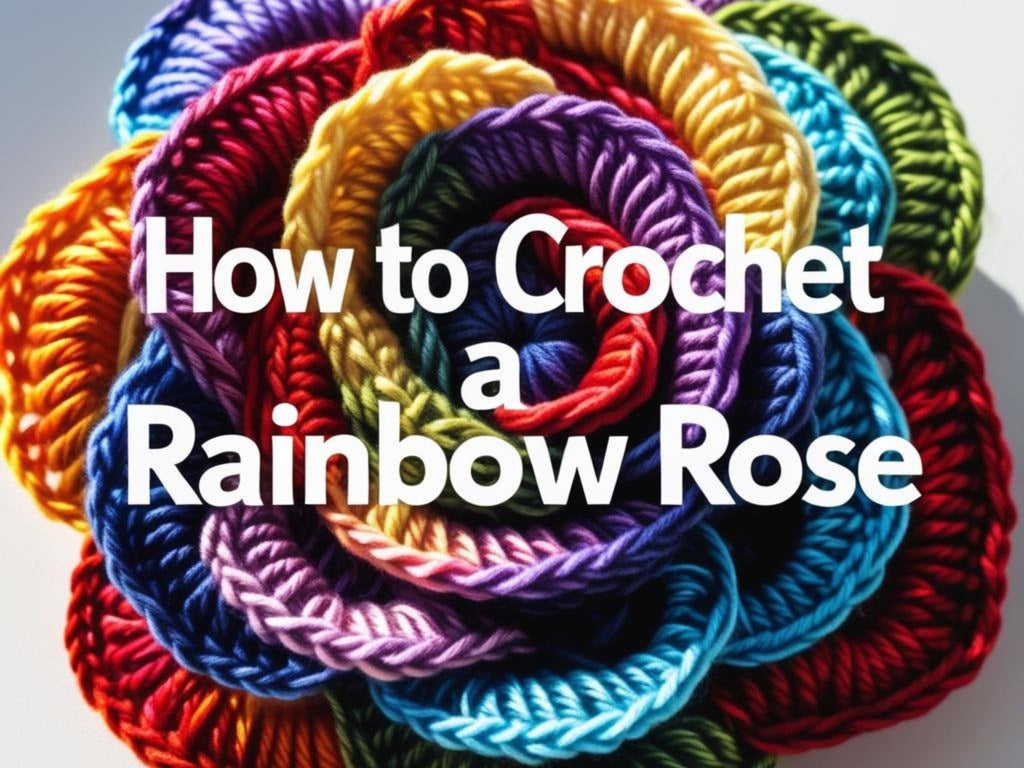 Crochet Rose Flower Pattern: Beginner English PDF with PLR Rights (Digital Download)