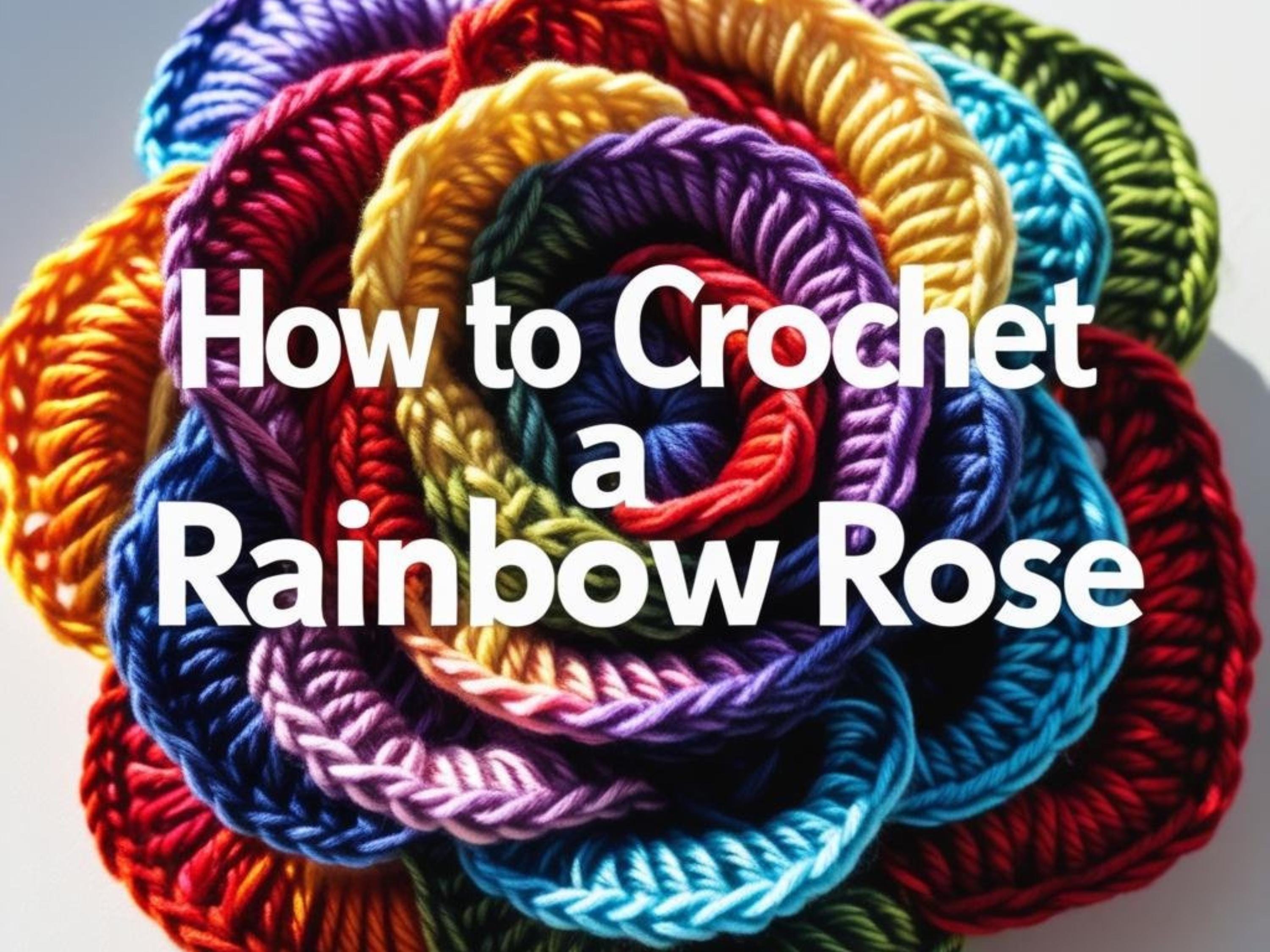 Crochet Rose Flower Pattern: Beginner English PDF with PLR Rights (Digital Download)