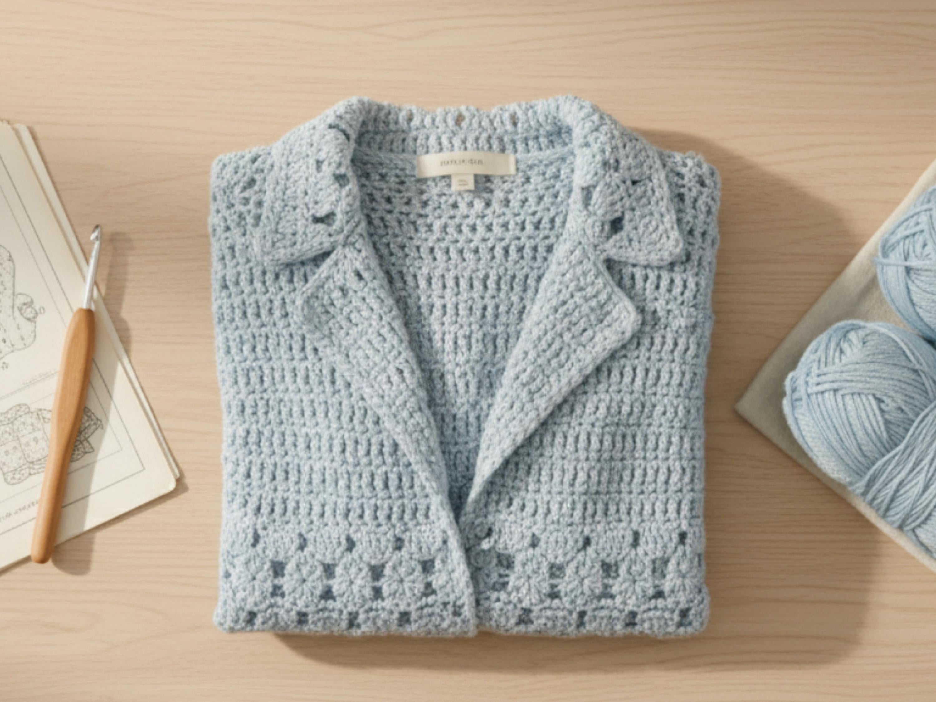 Vintage Crochet Jacket Pattern | Lacy Cardigan, Summer Evening Top (PDF Download)