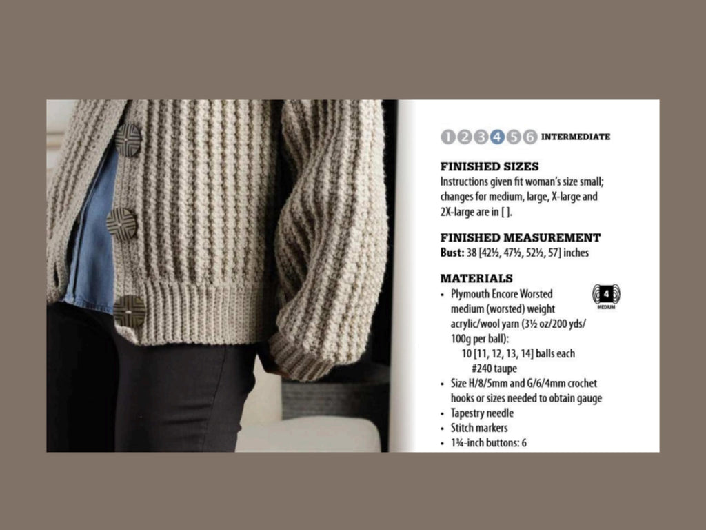 Oversized Slouchy Crochet Cardigan Pattern | Easy Long Sleeve Sweater Tutorial (PDF Download)