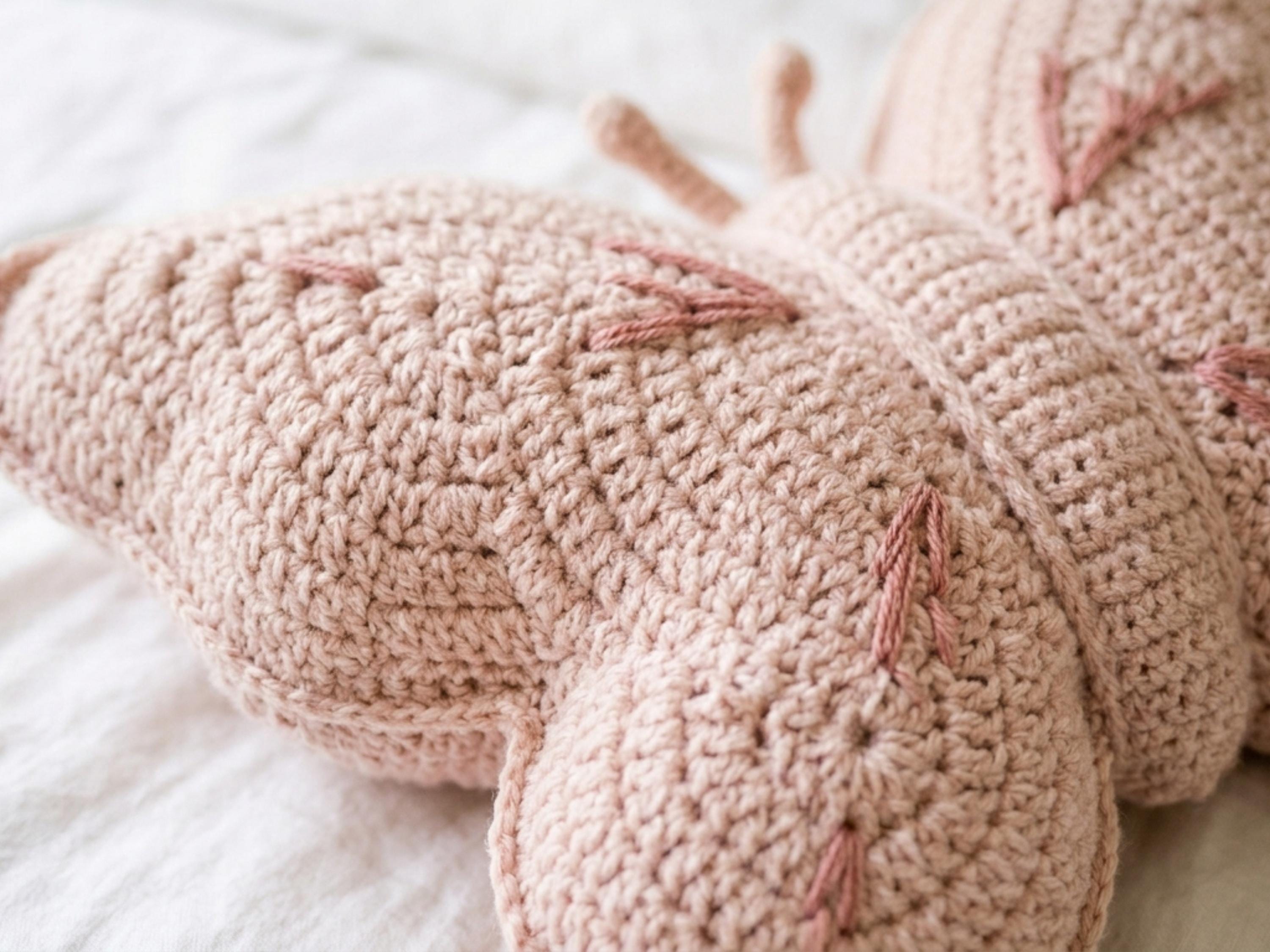 Crochet Butterfly Pillow Pattern: Plush Amigurumi Cushion (PDF Download)