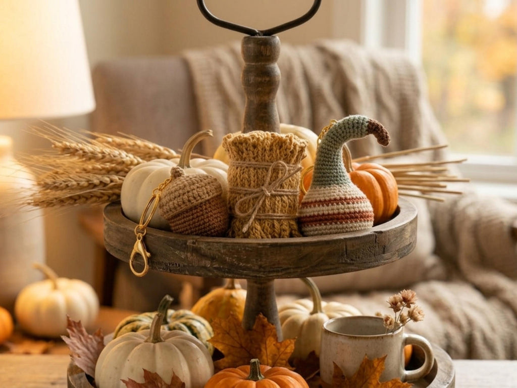 Crochet Acorn, Hay Bale, Gourd Patterns, Faceless Autumn Decor (PDF Download)