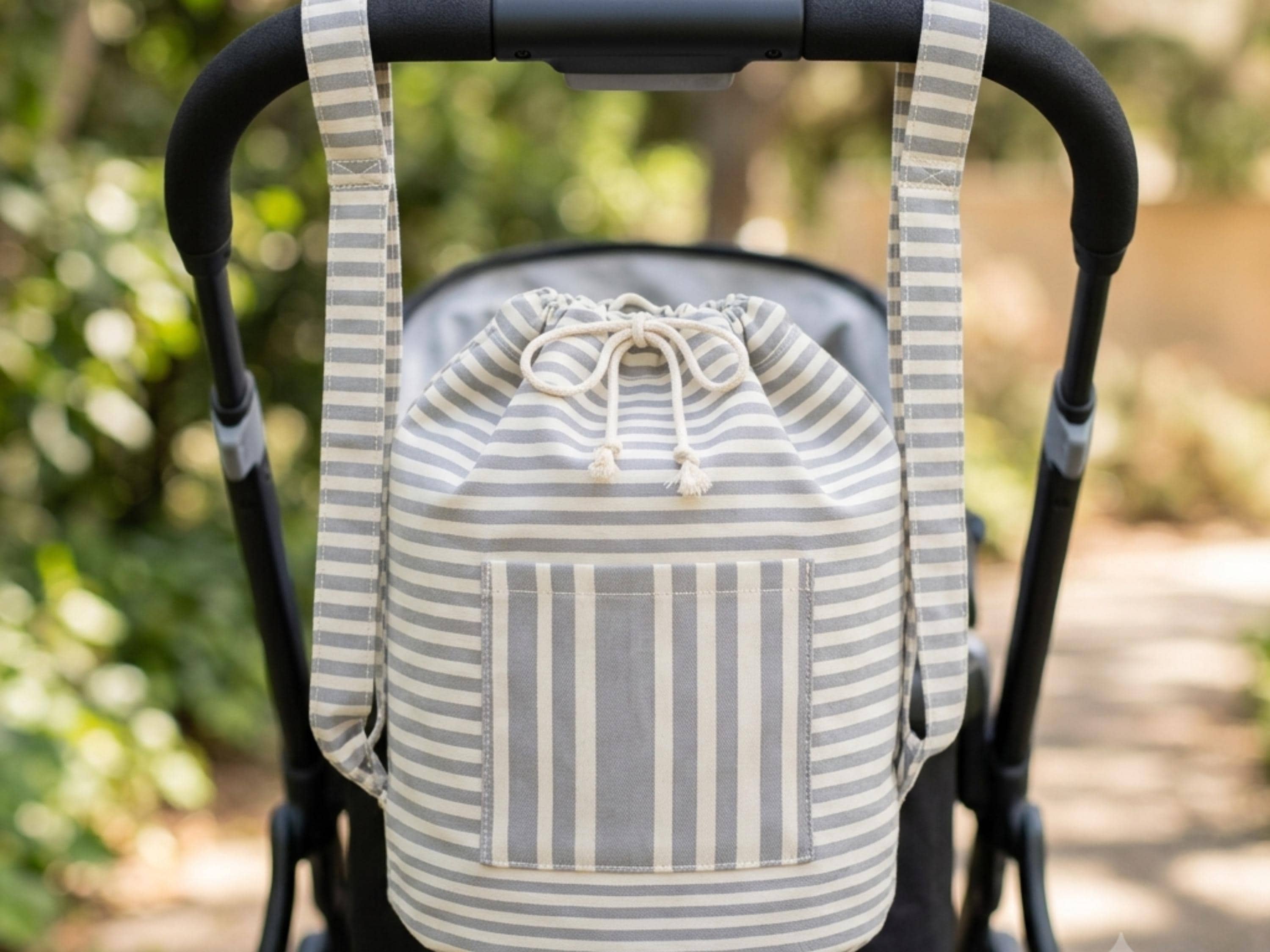 Stroller Caddy Sewing Pattern, Beginner Pram Organizer Bag (Digital Download)