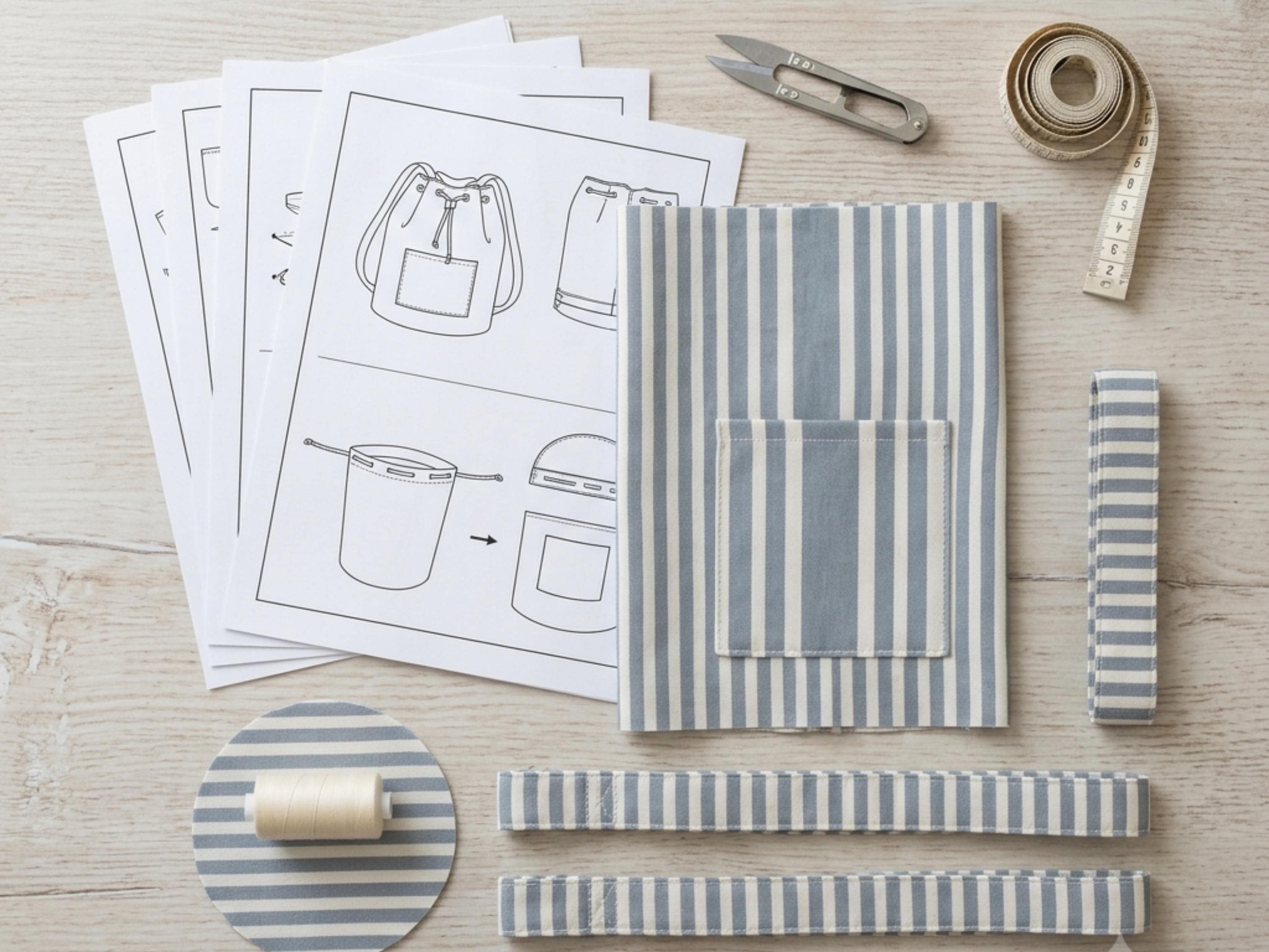 Stroller Caddy Sewing Pattern, Beginner Pram Organizer Bag (Digital Download)