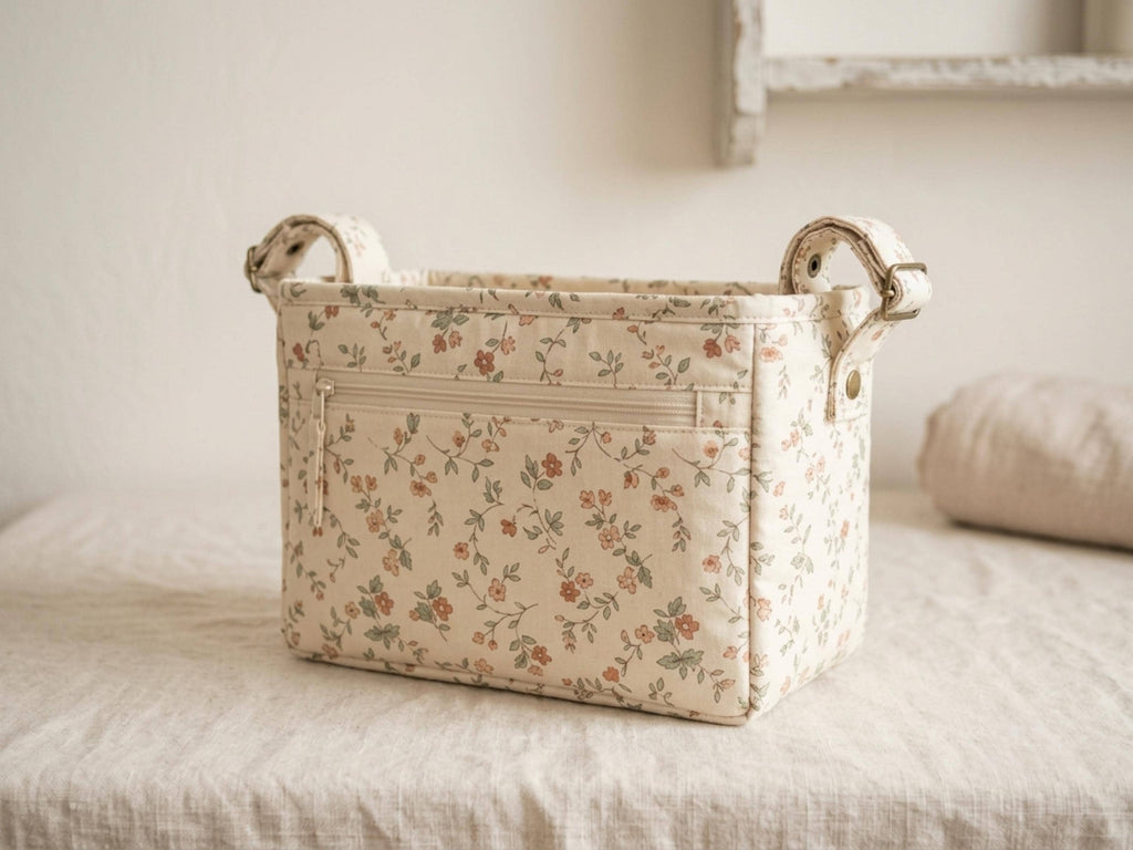 SALE *Pram Organizer Sewing Pattern PDF, Stroller Caddy with Zip Pocket and Cup Holders, Strap On Buggy Organiser, Easy PDF