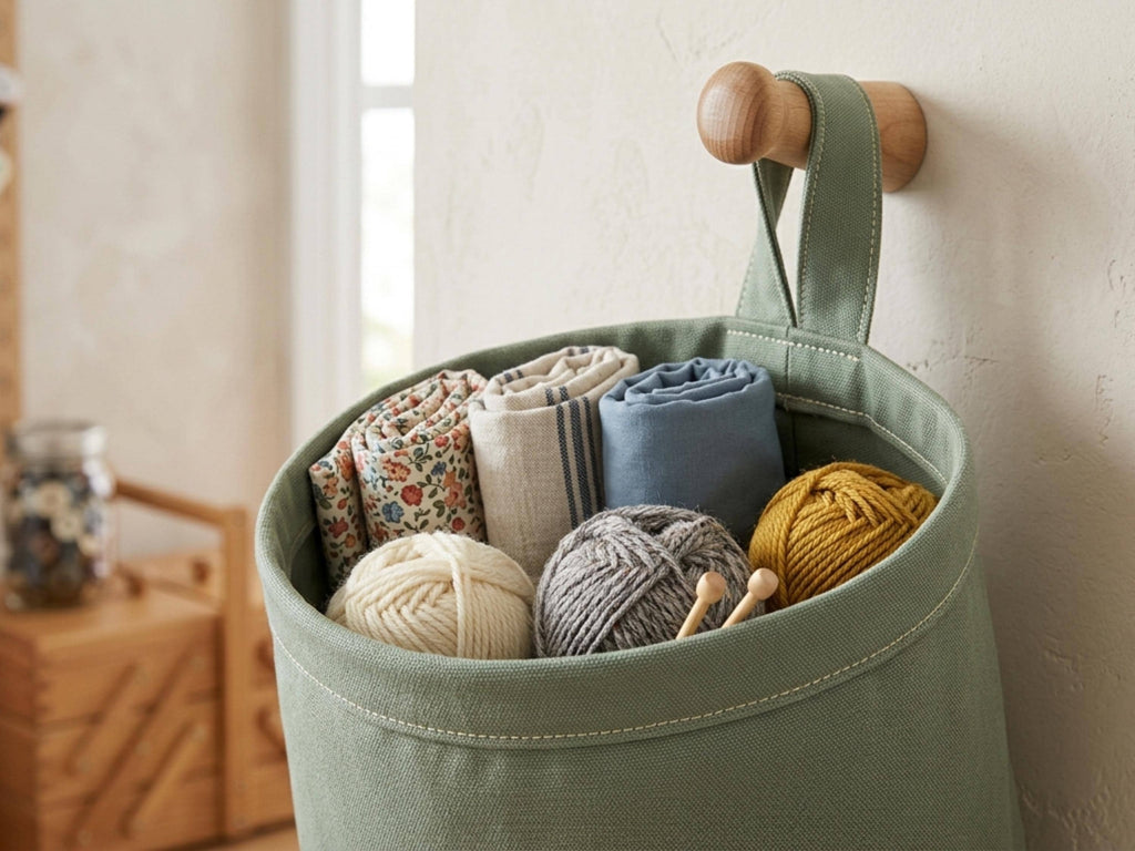 Hanging Pod Basket Sewing Pattern, Beginner Storage Organizer (PDF Download)