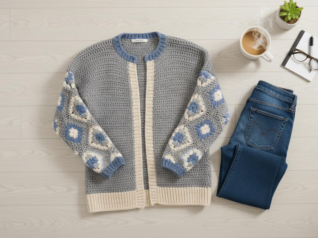 Easy Crochet Pattern PDF, Easy Crochet Jacket Tutorial for Women, Beginner Friendly Oversized Crochet Sweater