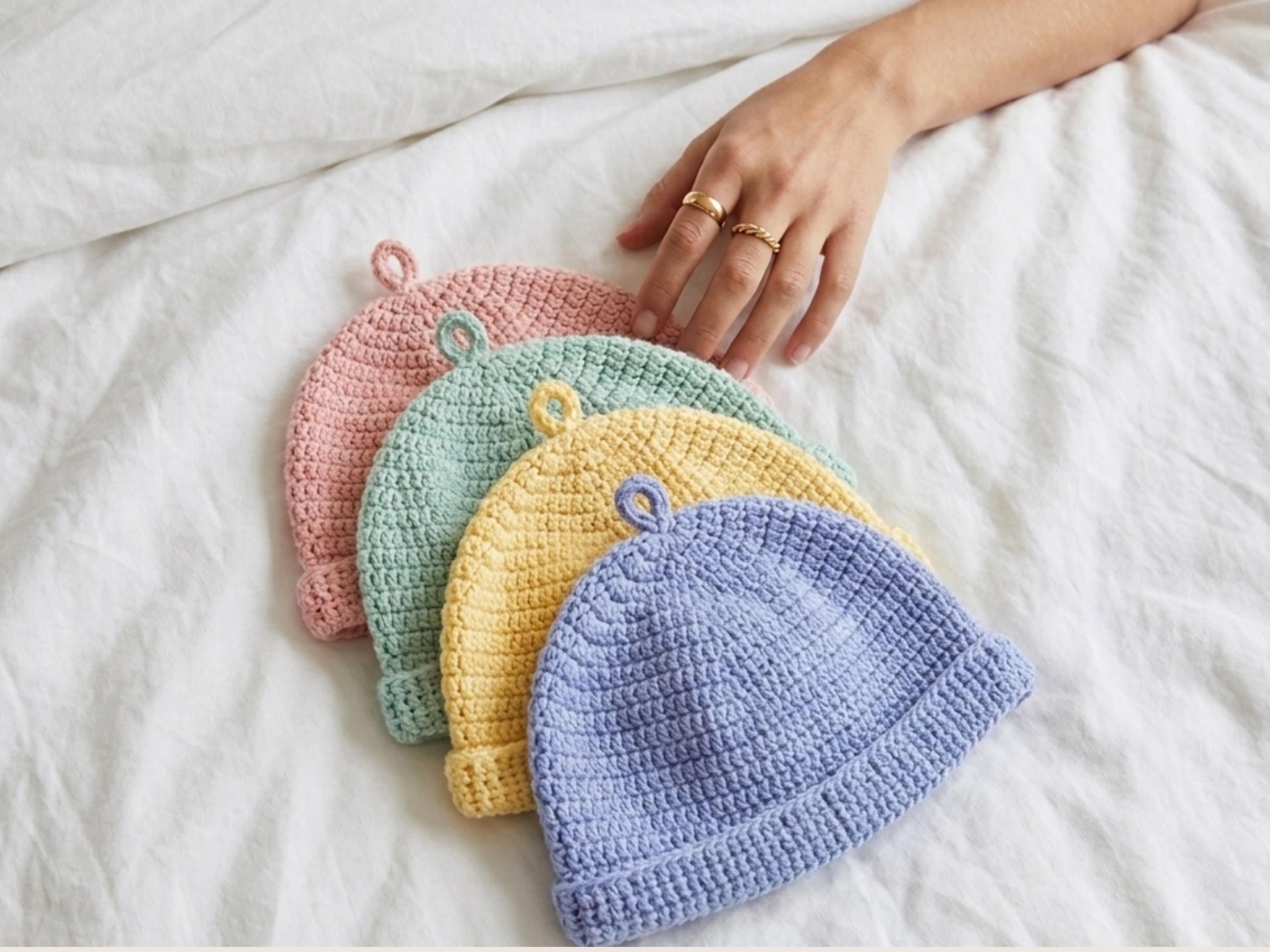 Easy Crochet Beanie Pattern, Beginner Hat Tutorial, Unisex Winter Warmth (PDF Download)