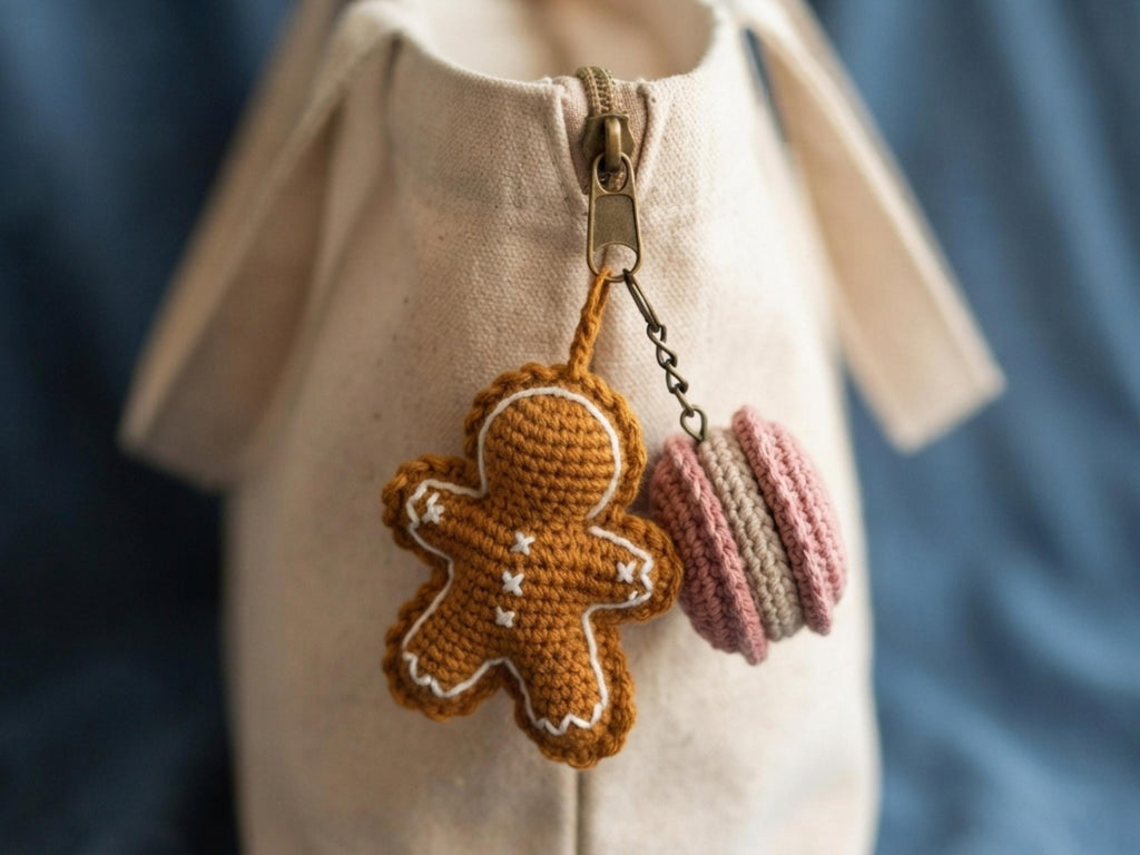 RETIREMENT SALE *Cookie Cupcake Crochet Keychain Pattern Bundle 10 Designs PDF Amigurumi Bag Charm Gingerbread Macaron Beginner Digital